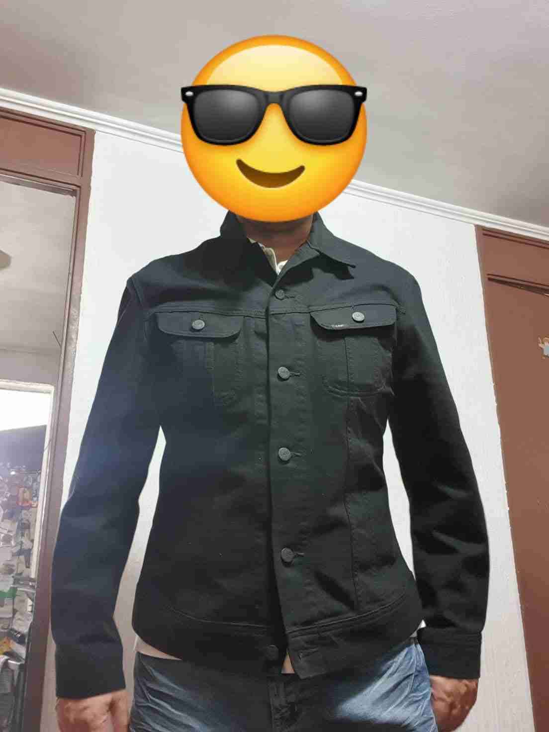 Chaqueta negra de mezclilla - miniatura 1