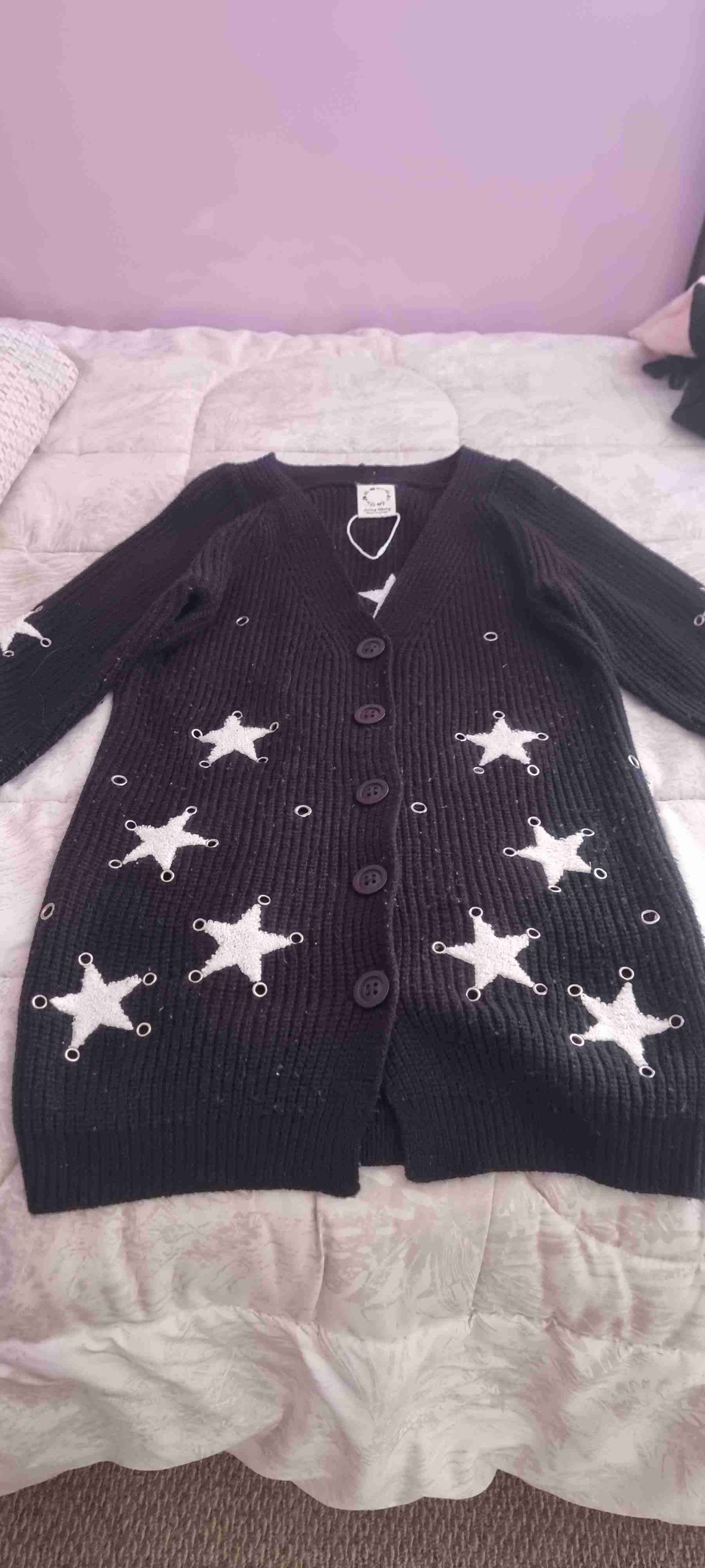 Cardigan negro con estrellas - miniatura 1