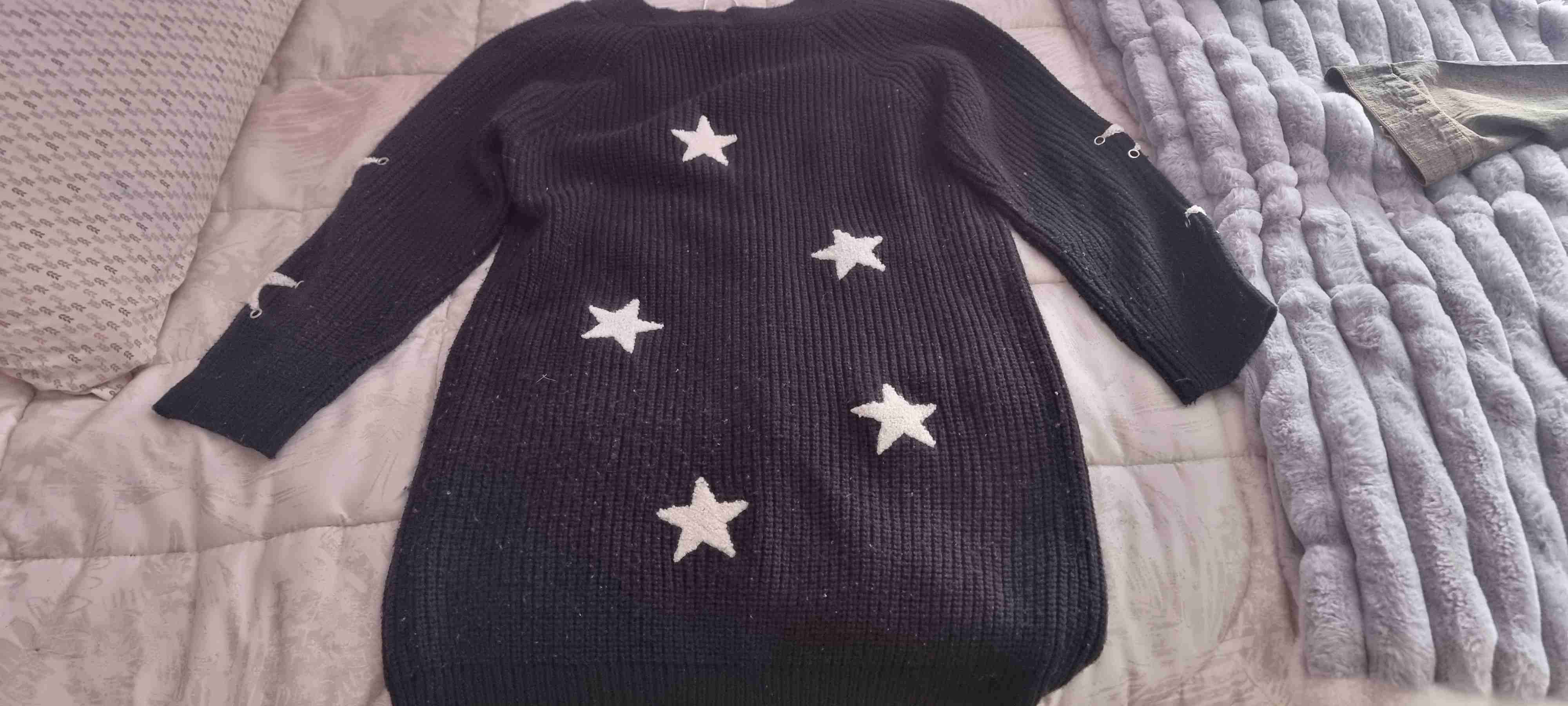 Cardigan negro con estrellas - miniatura 2
