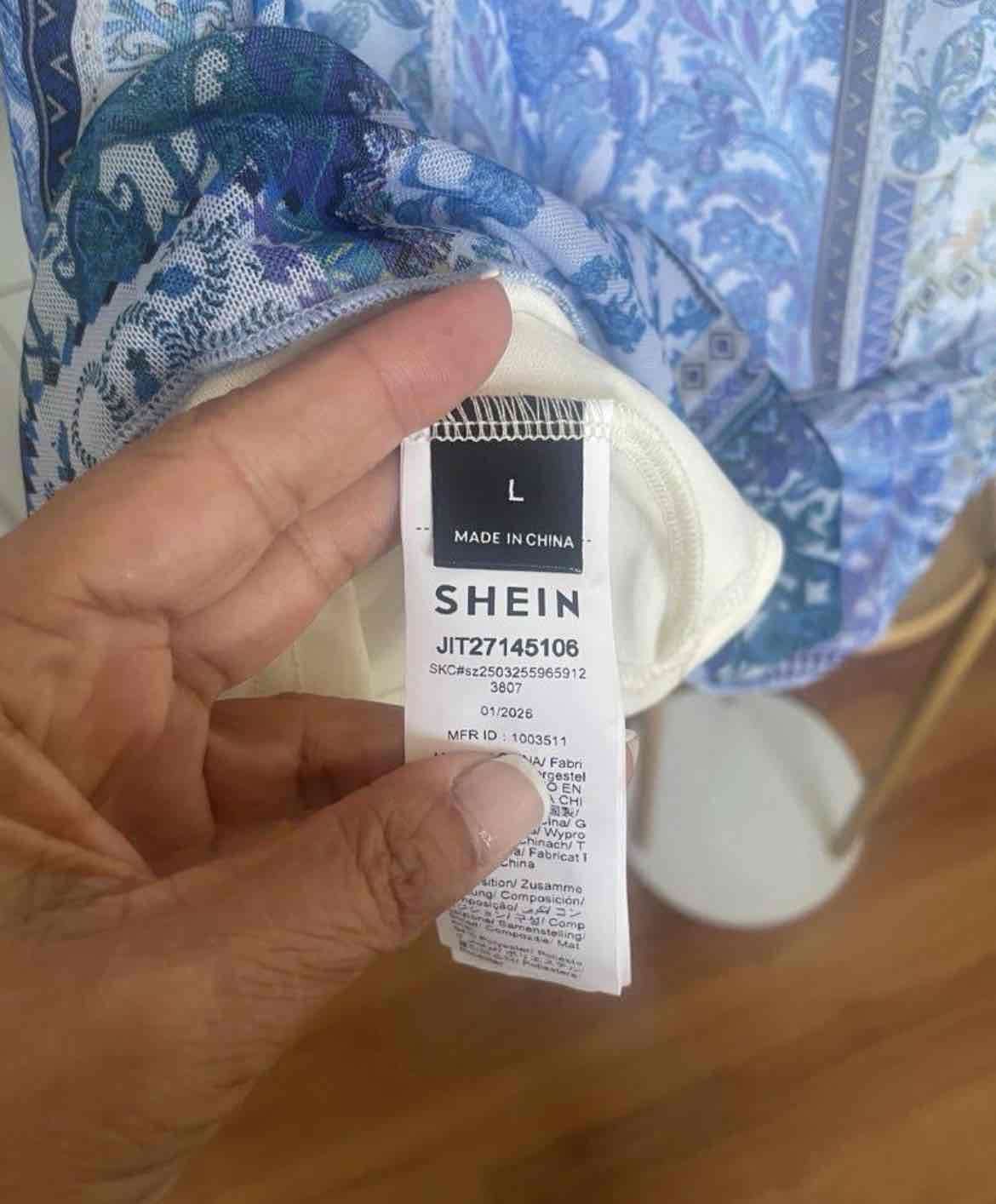 Vestido verano estampado azul - miniatura 2