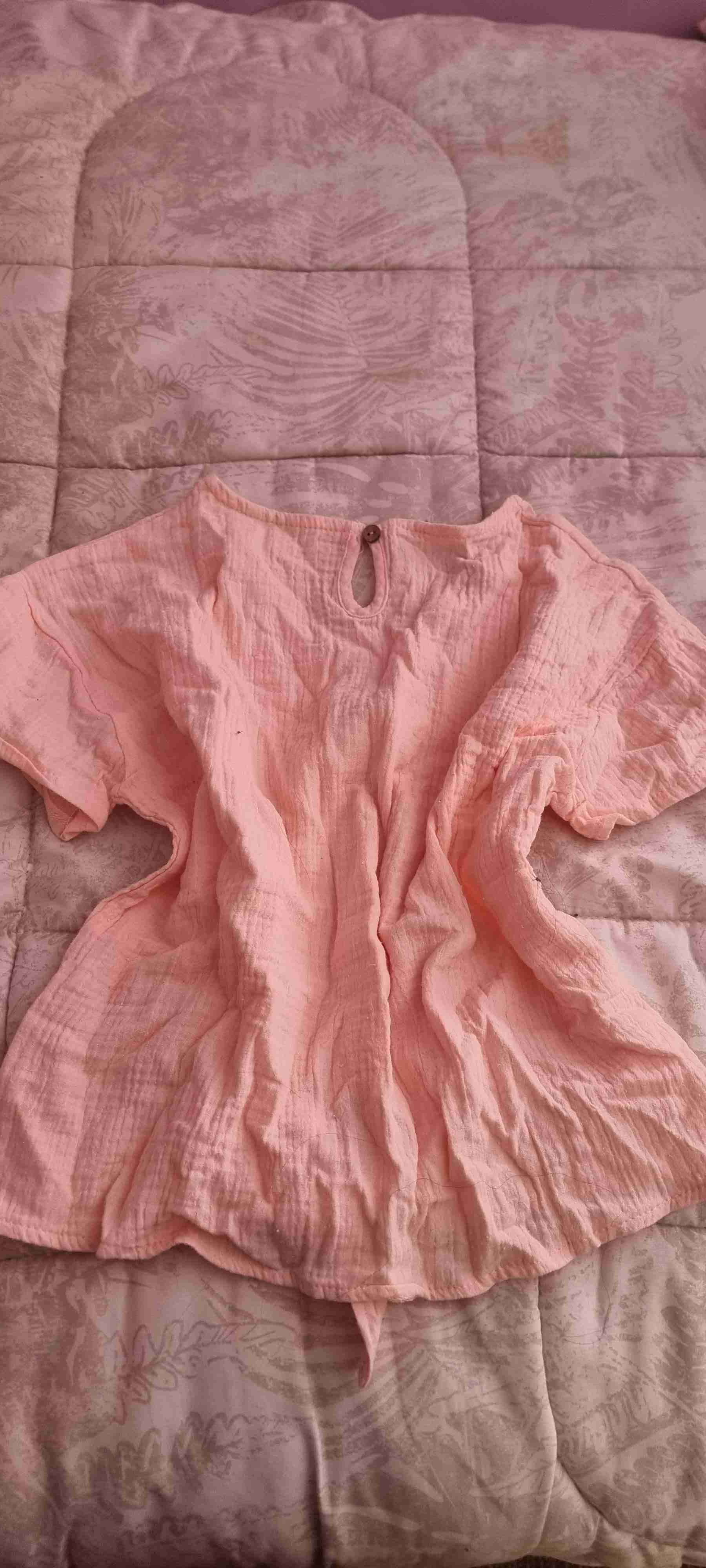 Blusa rosada de algodón - miniatura 1