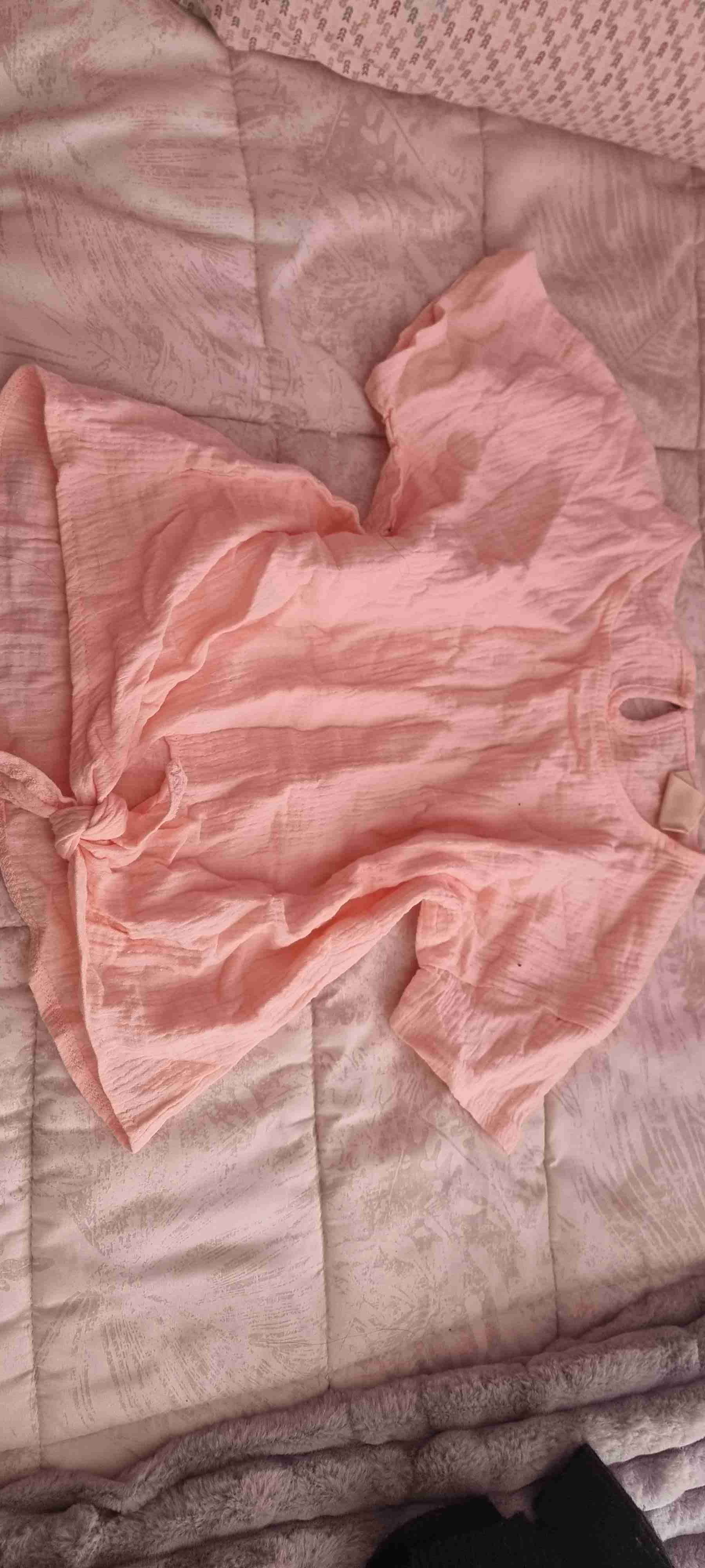 Blusa rosada de algodón - miniatura 2