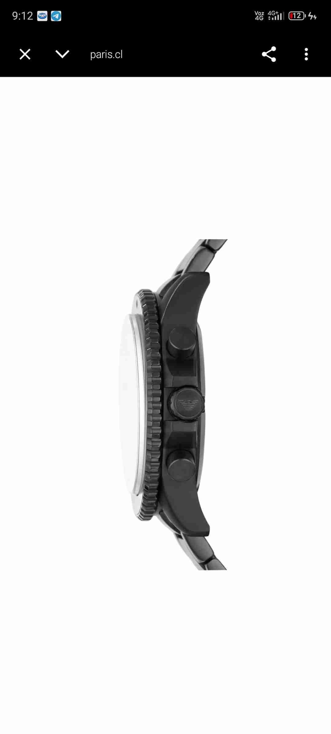 Reloj de pulsera negro Emporio Armani - miniatura 3