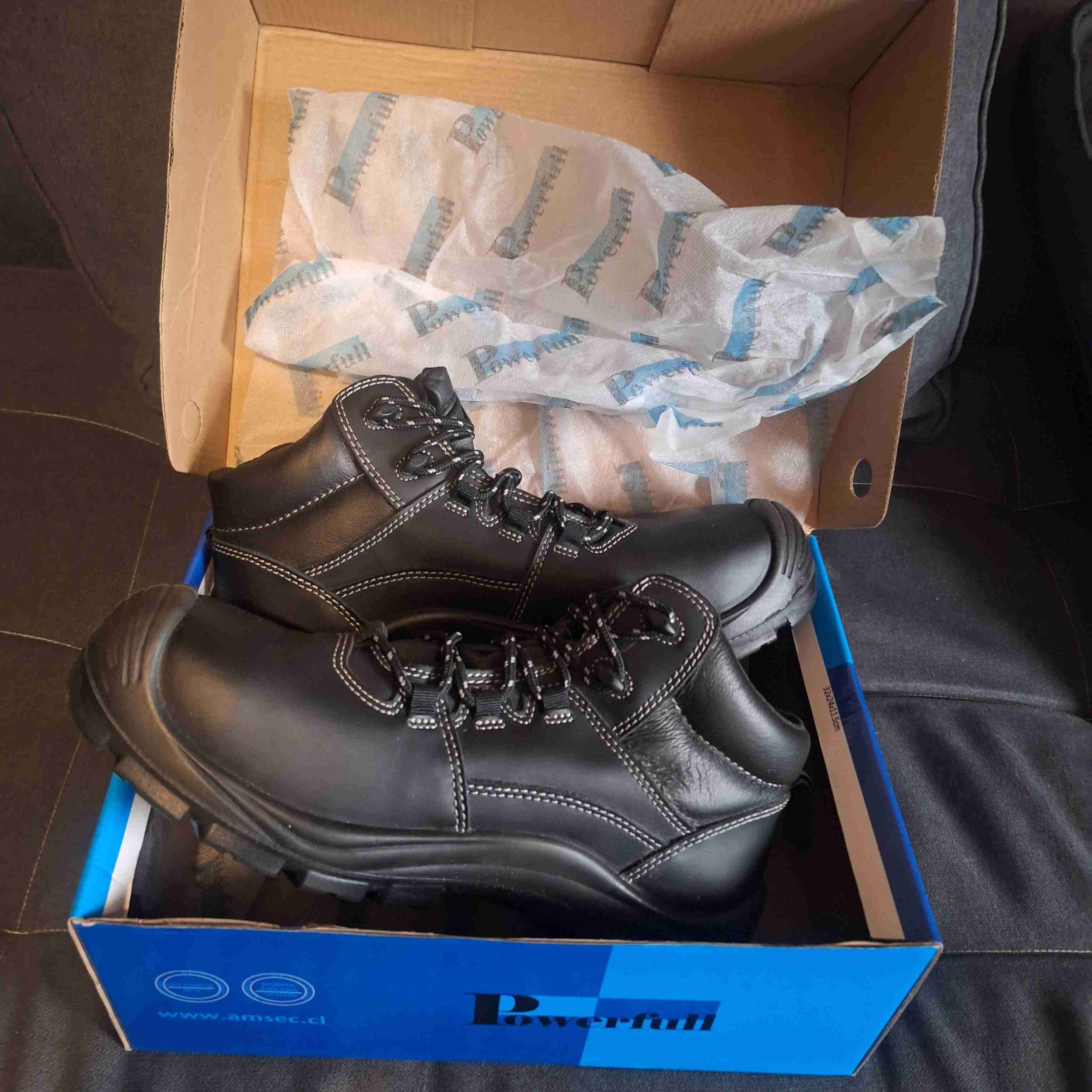 Botas de seguridad negras Powerfull - miniatura 1