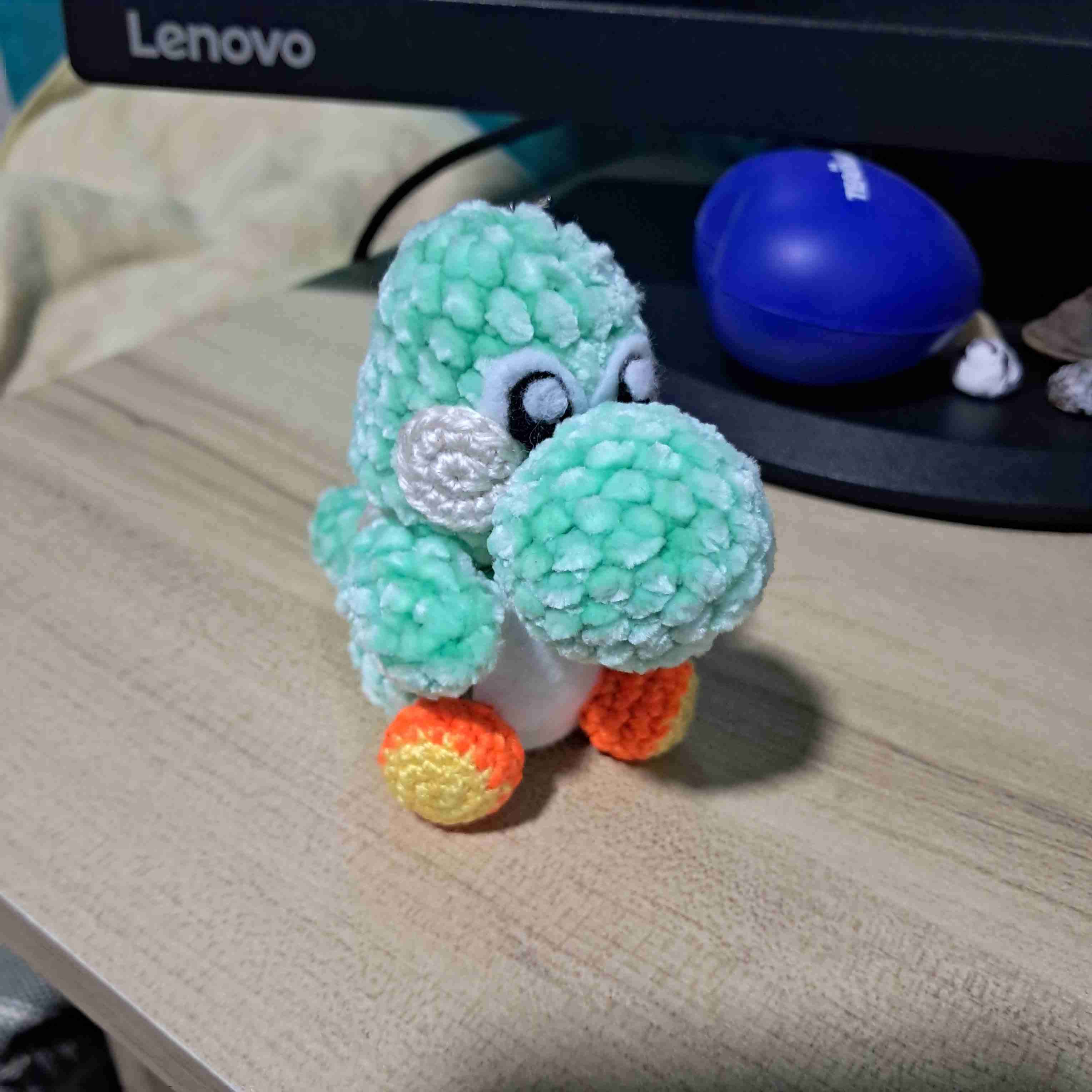 Yoshi amigurumi - miniatura 3