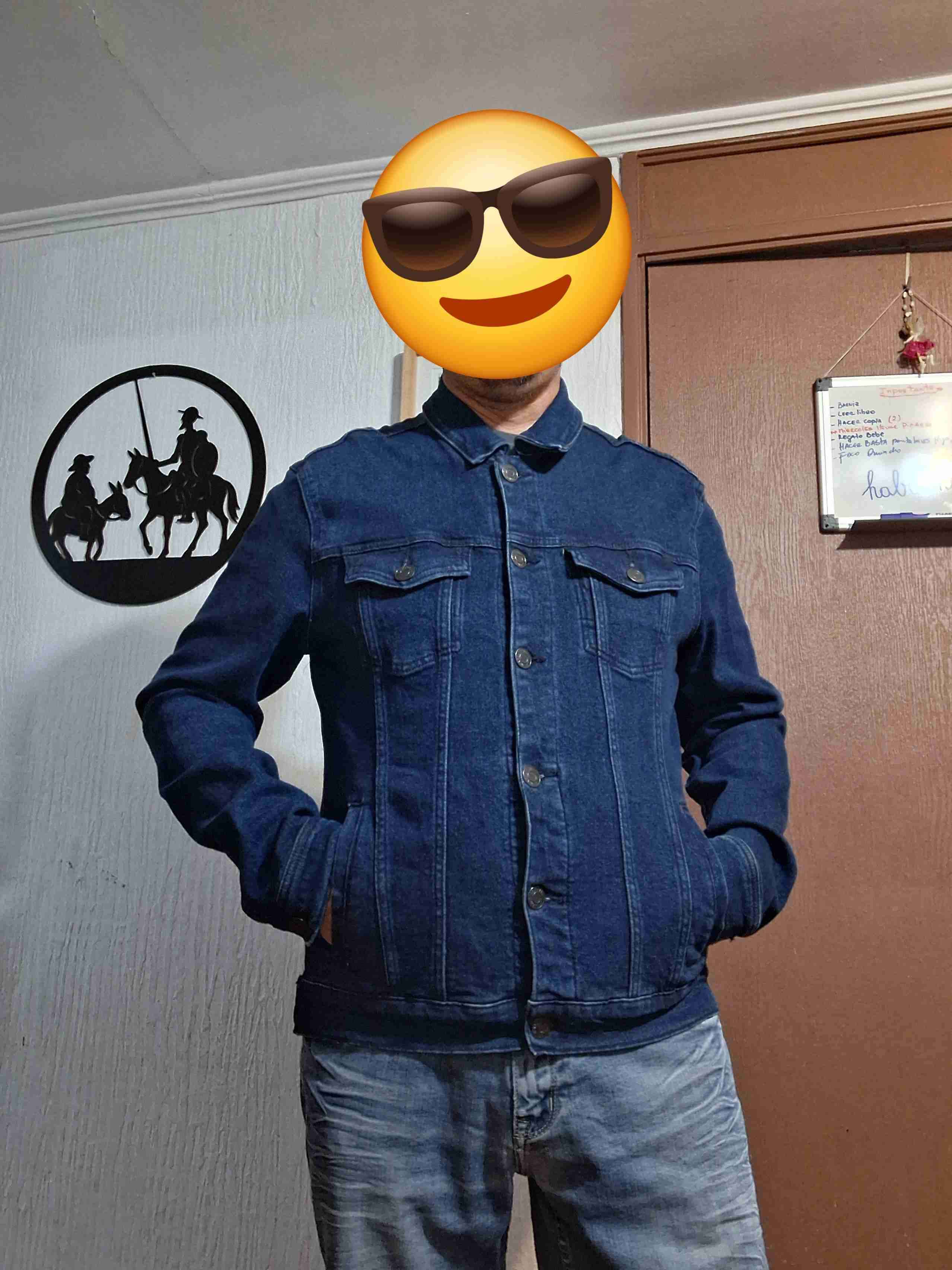 Chaqueta de mezclilla Bearclif azul - miniatura 1