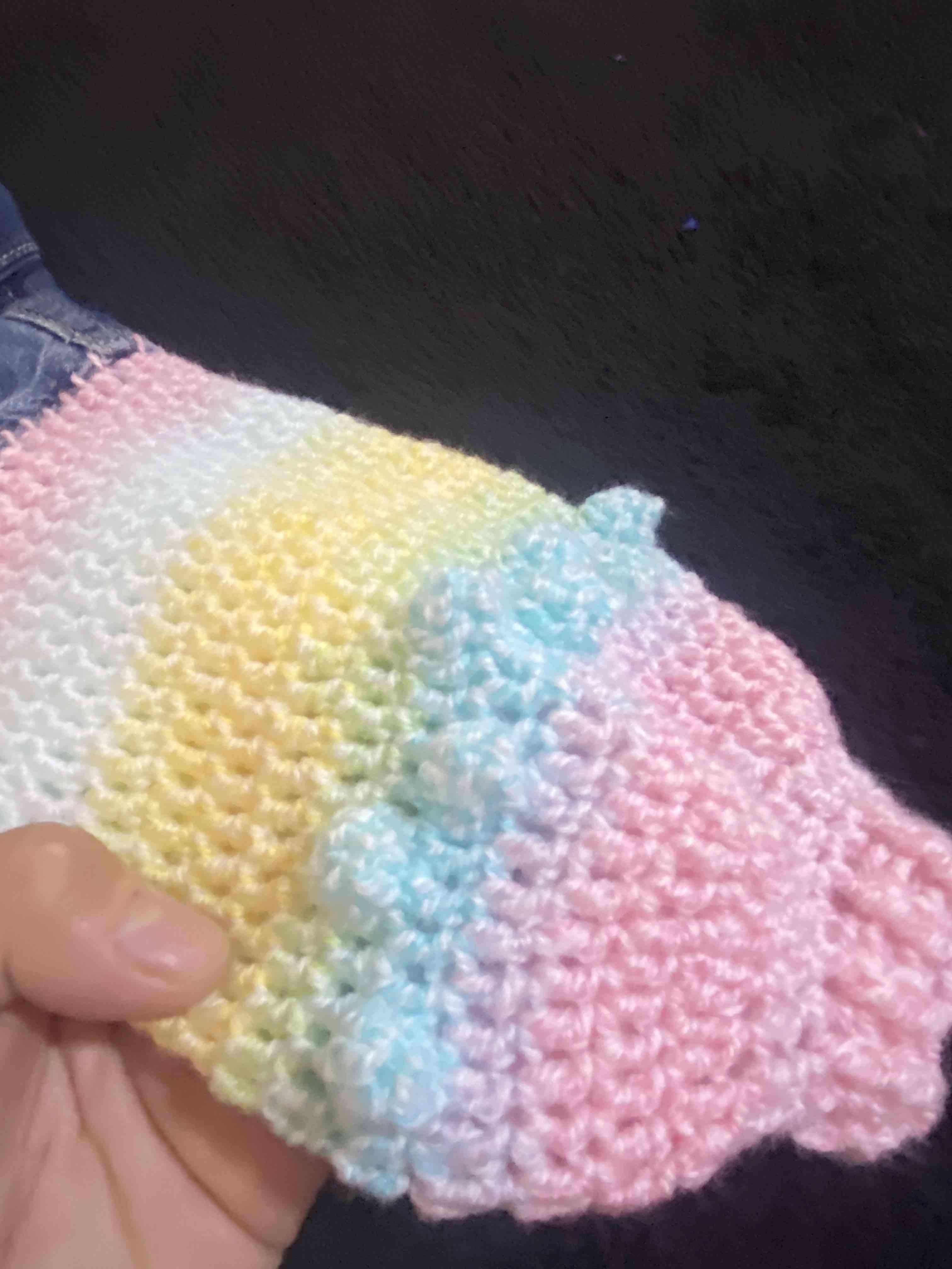 Chaqueta de mezclilla con mangas de colores tejida - miniatura 3