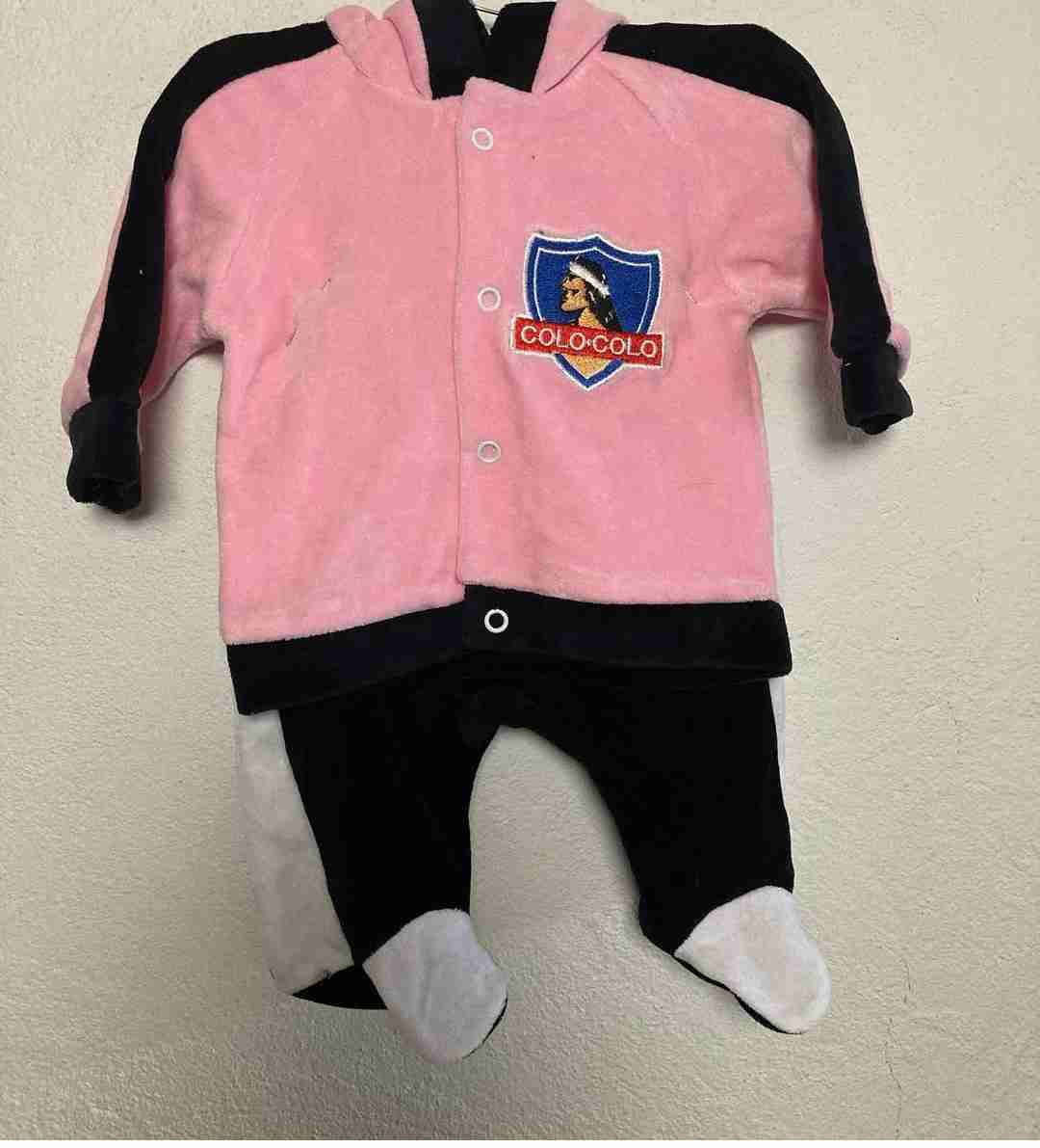 Conjunto bebé Colo-Colo rosado - miniatura 1