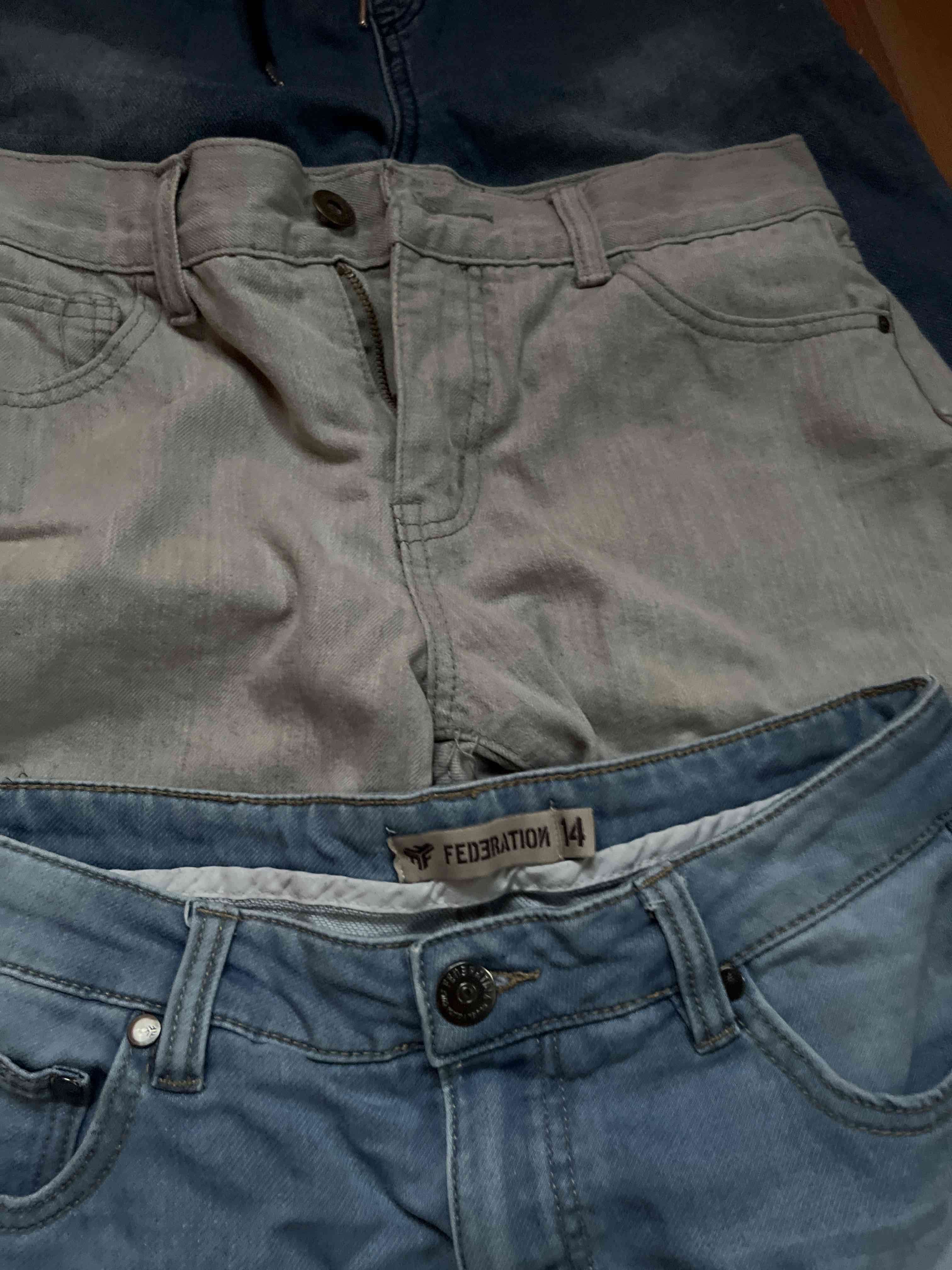 Lote de bermudas de mezclilla Niños Shorts 12-14 - miniatura 3