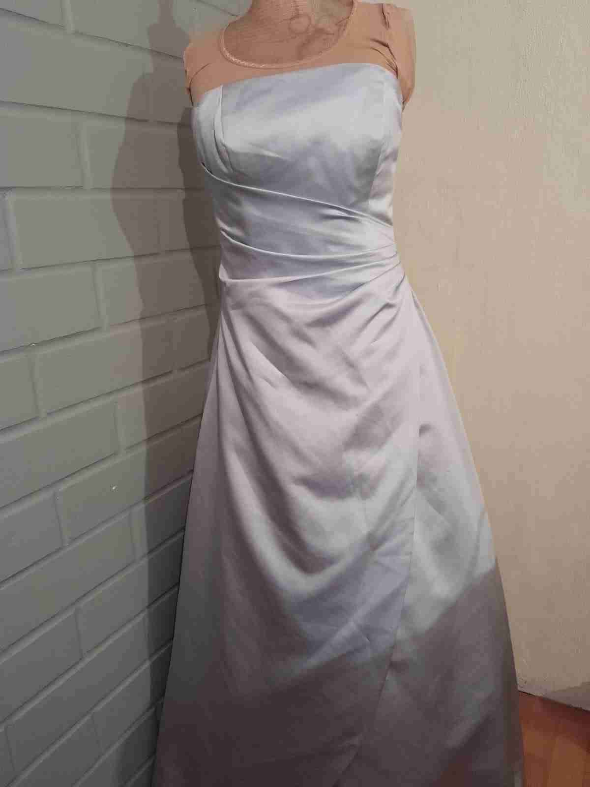 Vestido largo lila elegante - miniatura 2