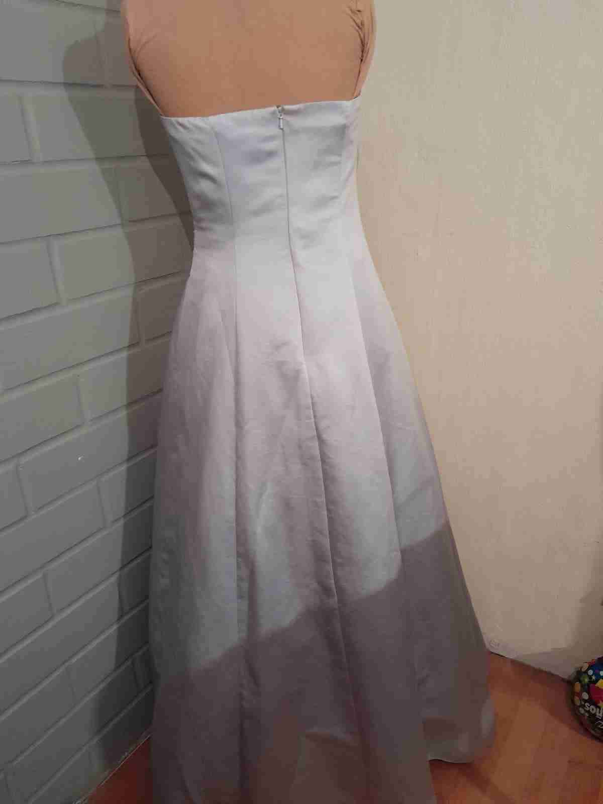 Vestido largo lila elegante - miniatura 3