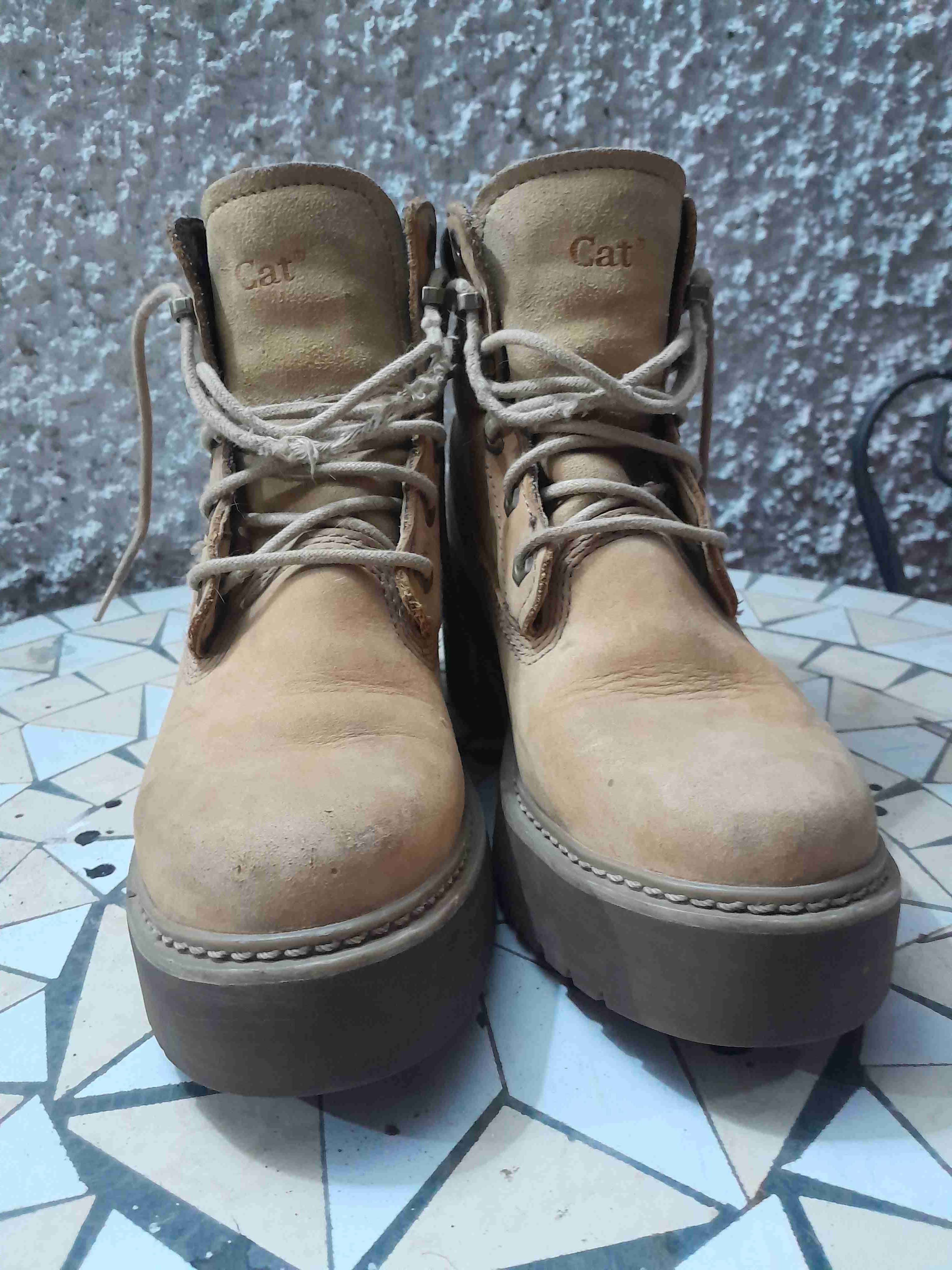 Botines Caterpillar color beige - miniatura 3