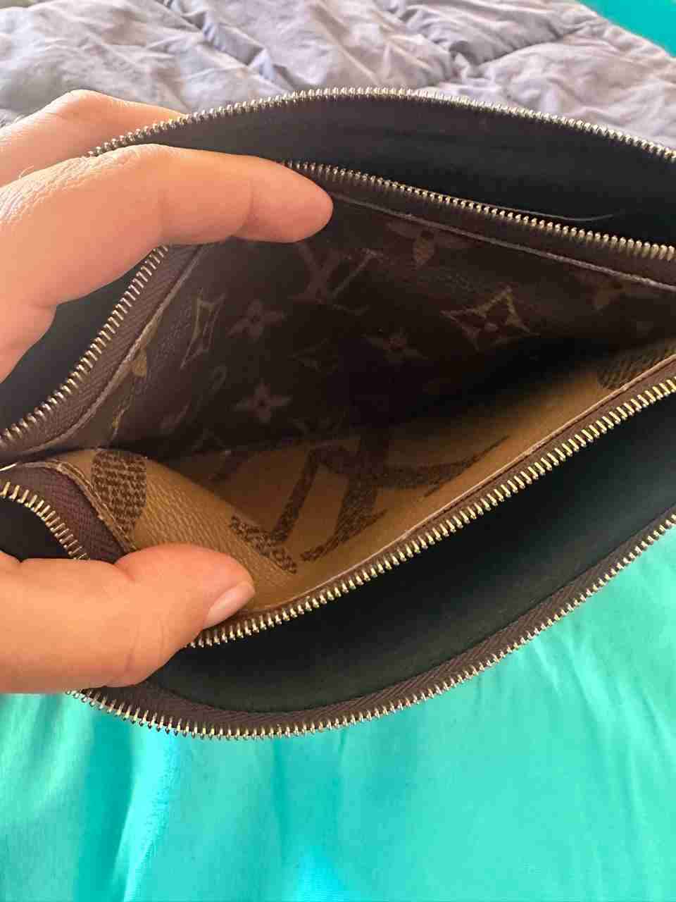 Cartera de mano marrón - miniatura 1