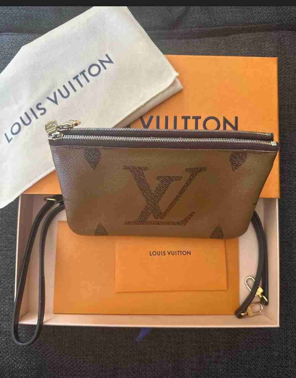 Cartera de mano marrón - miniatura 4