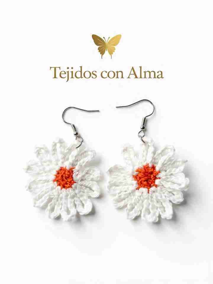 Aros tejidos amarillos - miniatura 3