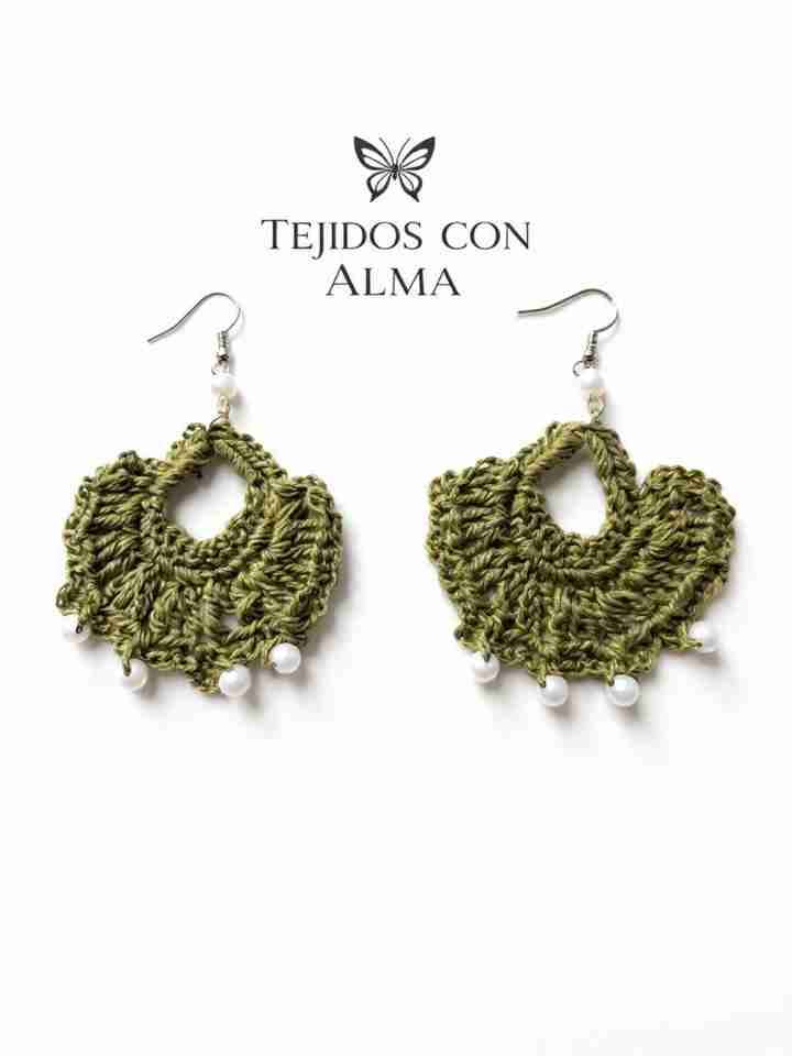 Aros tejidos amarillos - miniatura 4