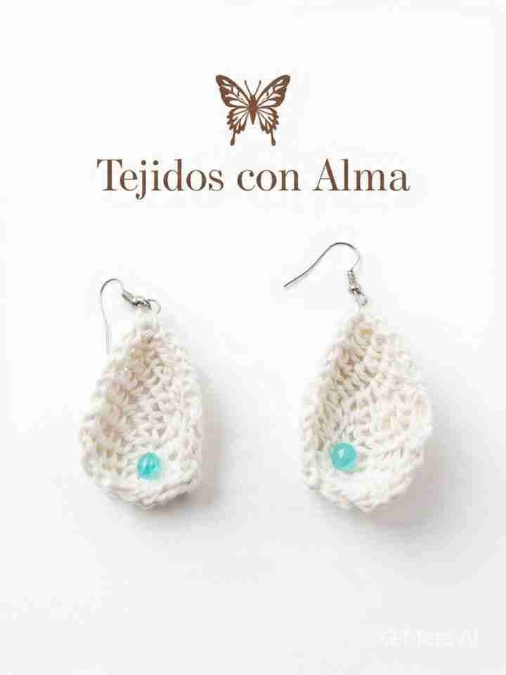 Aros tejidos amarillos - miniatura 5