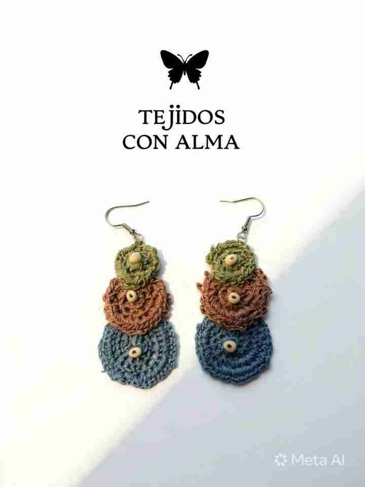 Aros tejidos florales - miniatura 5