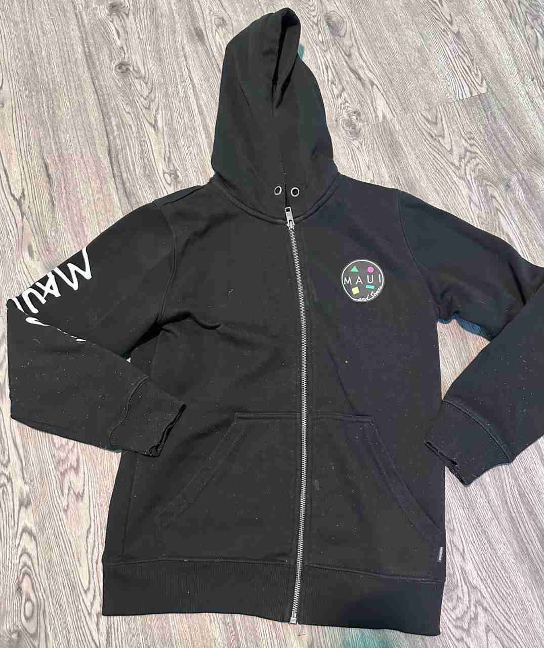 Polerón negro Maui con capucha talla 14 - miniatura 1