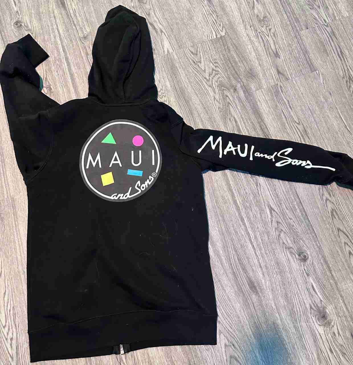 Polerón negro Maui con capucha talla 14 - miniatura 2