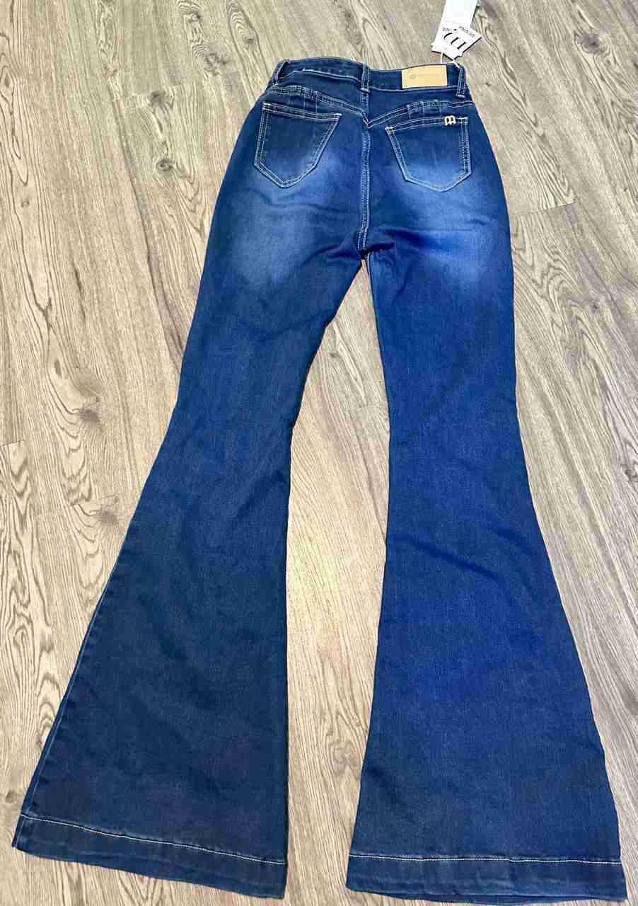 Jeans acampanados azules - miniatura 2