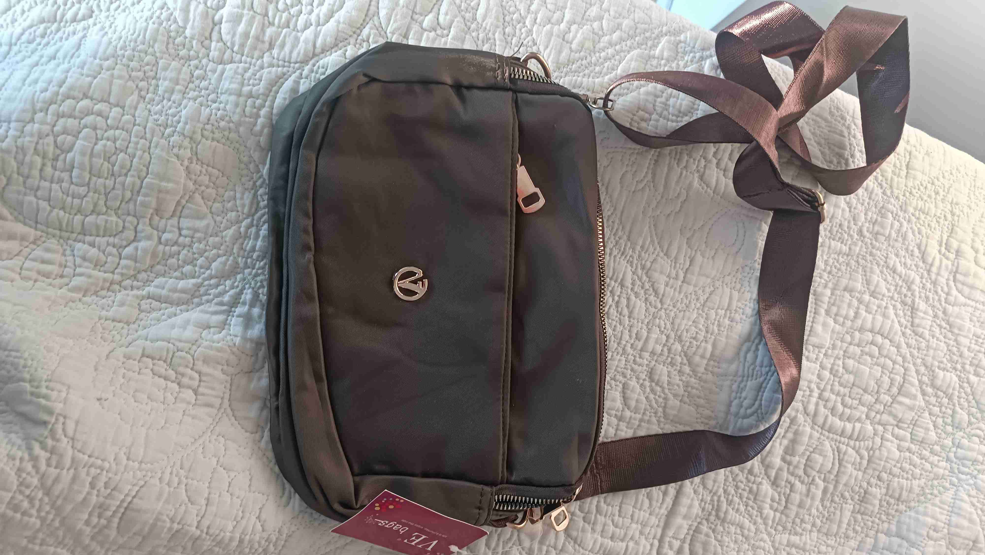 Bolso cruzado café nuevo