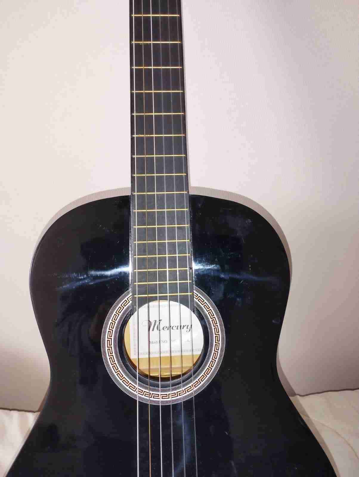 Guitarra clásica Mercury negra - miniatura 1