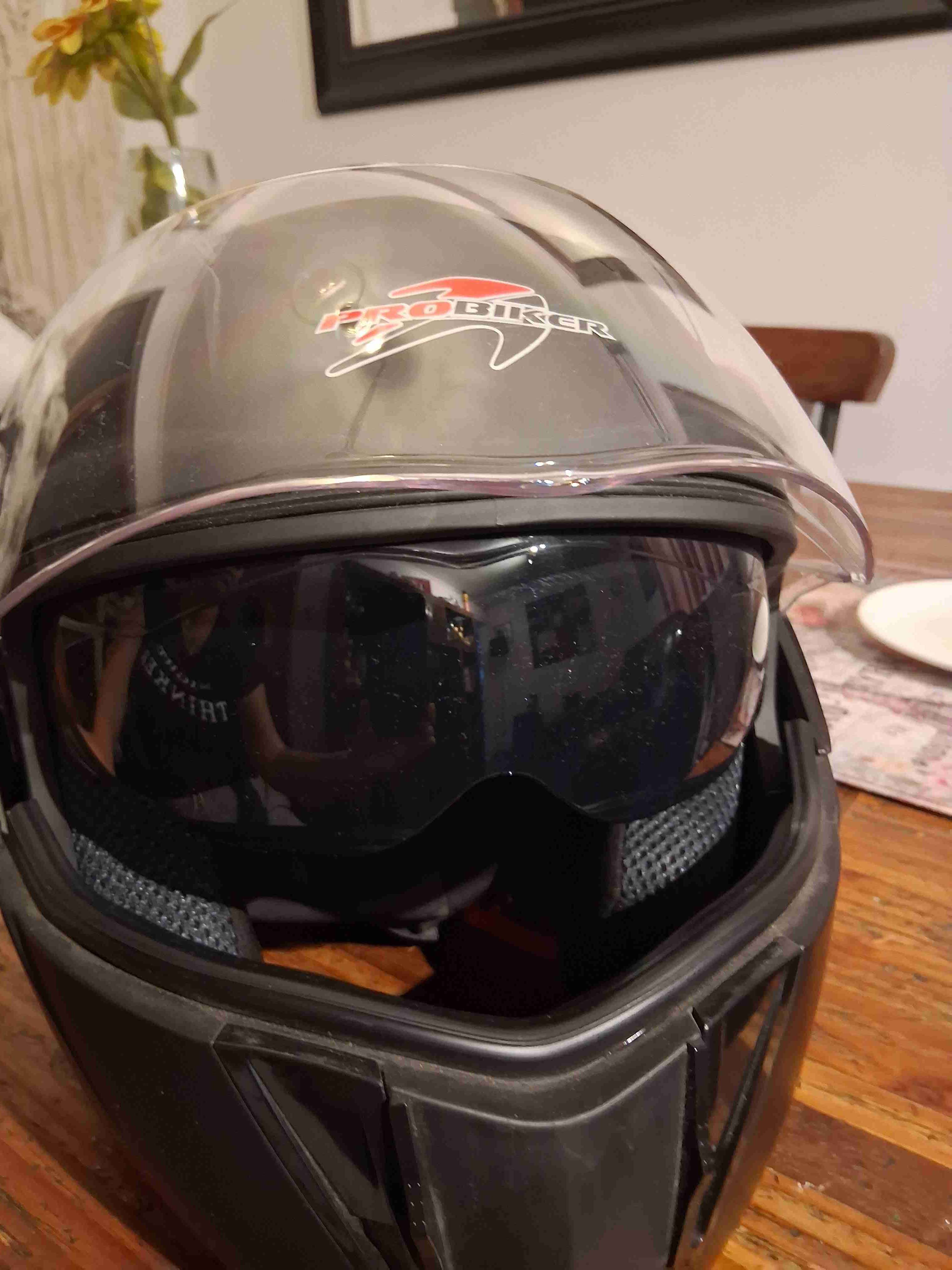 Casco de moto Pro Biker negro - miniatura 2