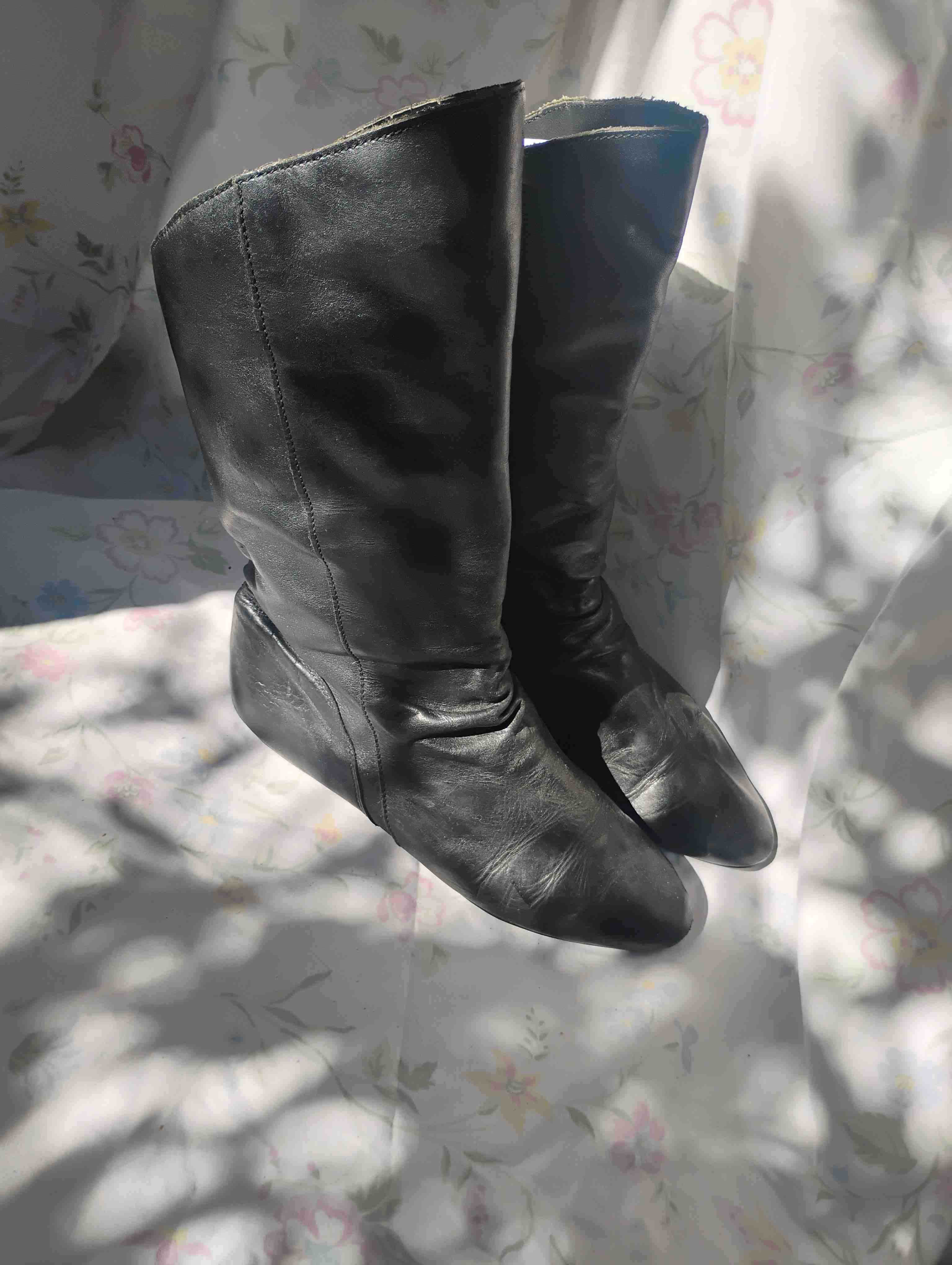 Botas negras de cuero 36 - miniatura 3