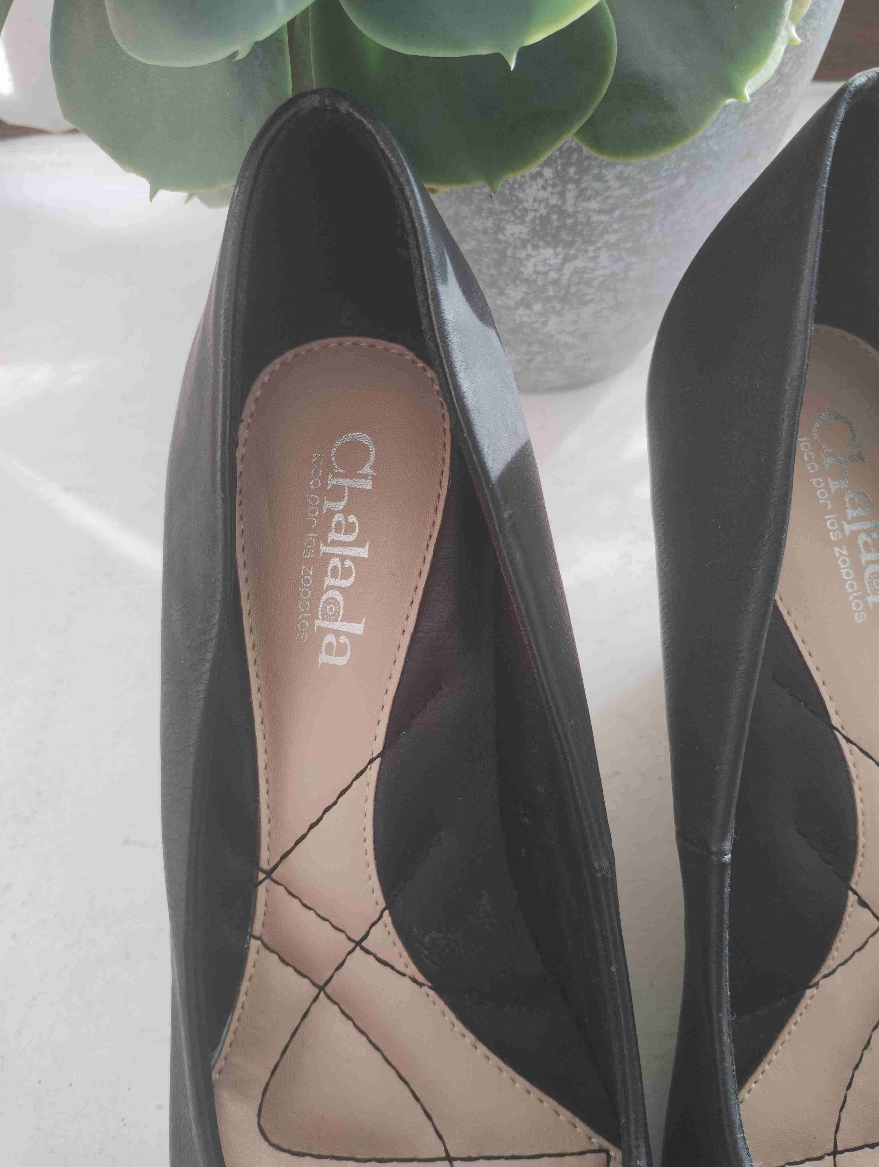 Zapatos negros de cuña - miniatura 3