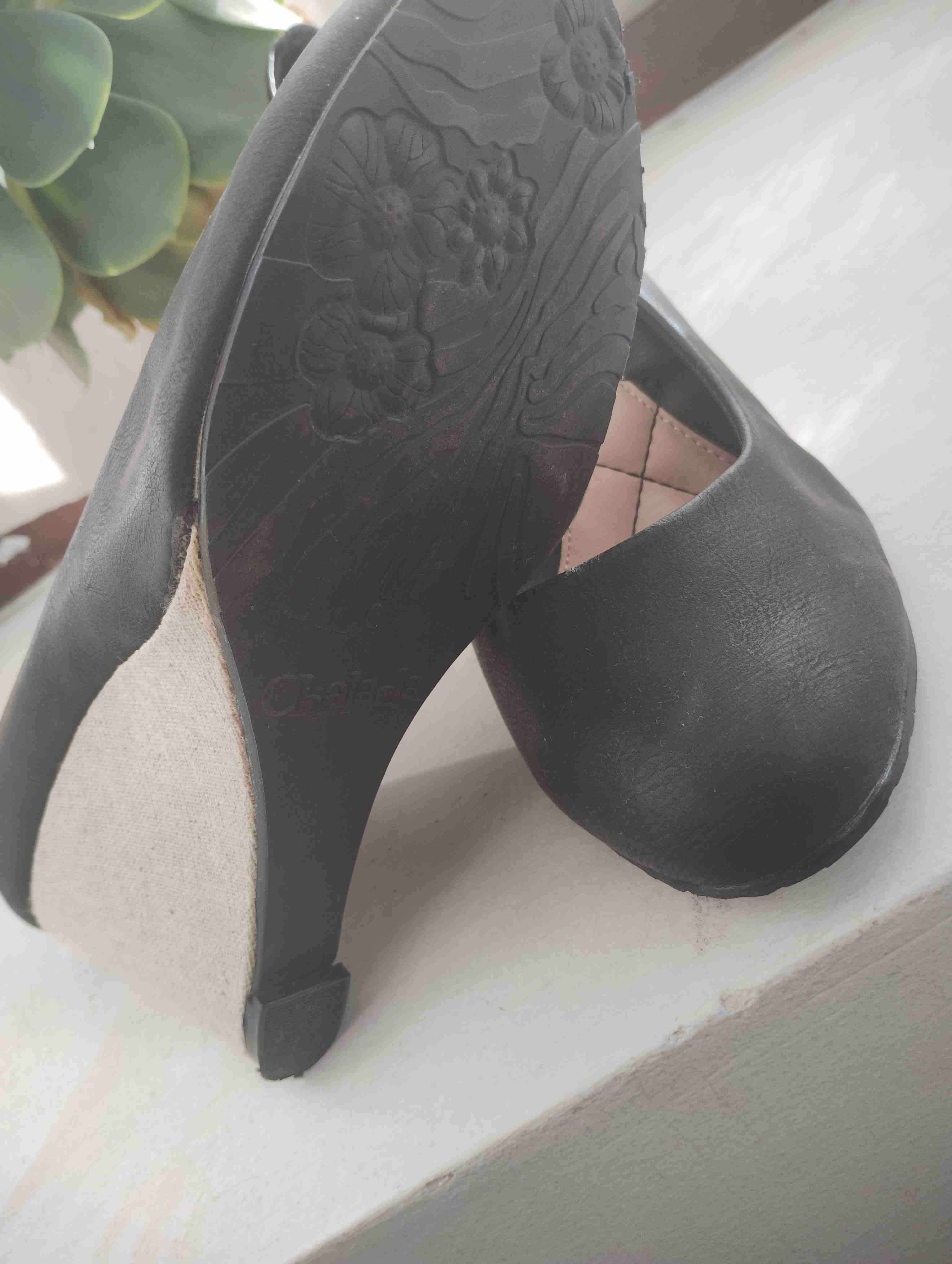 Zapatos negros de cuña - miniatura 5