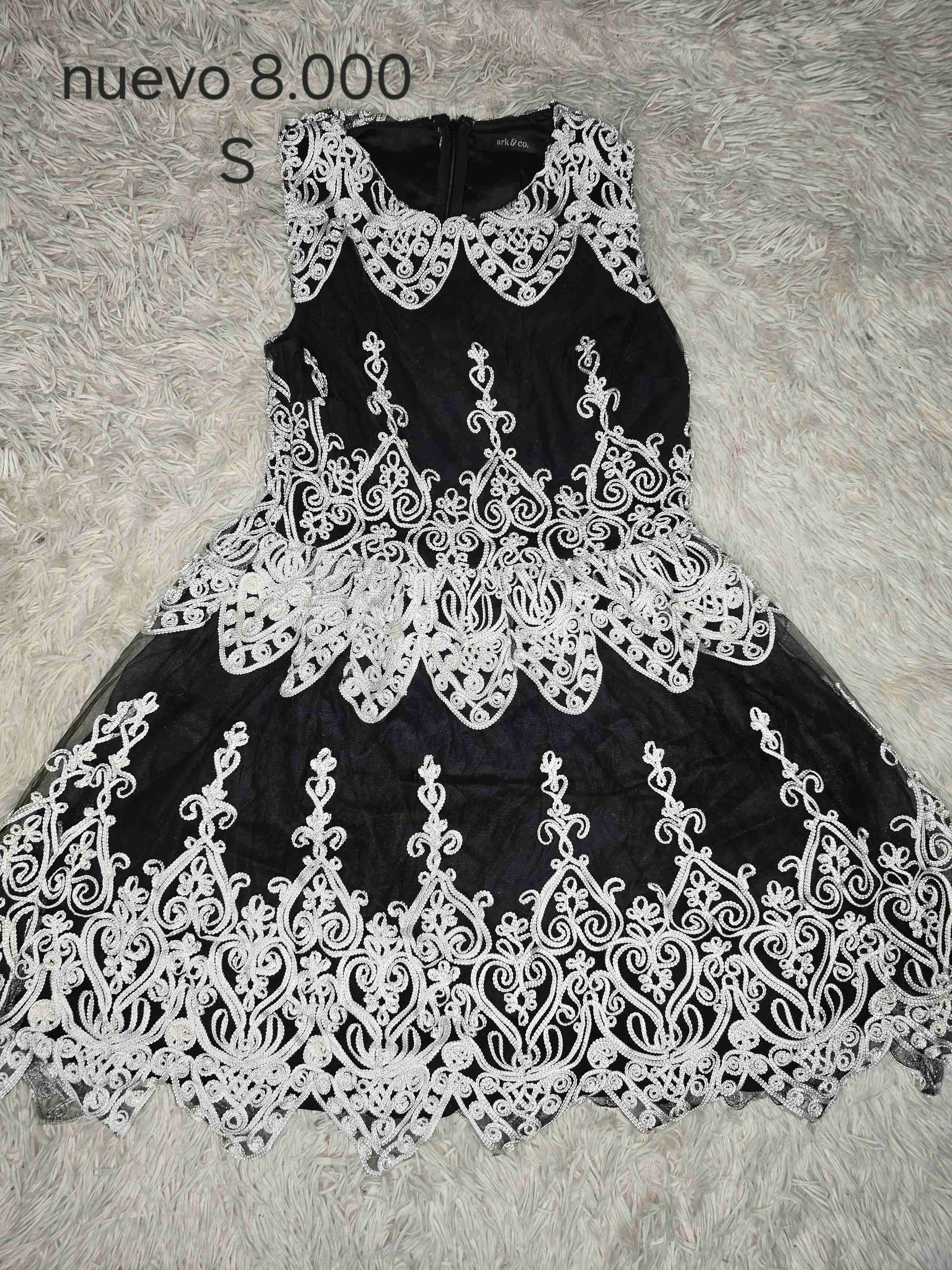 Vestido azul satinado - miniatura 5