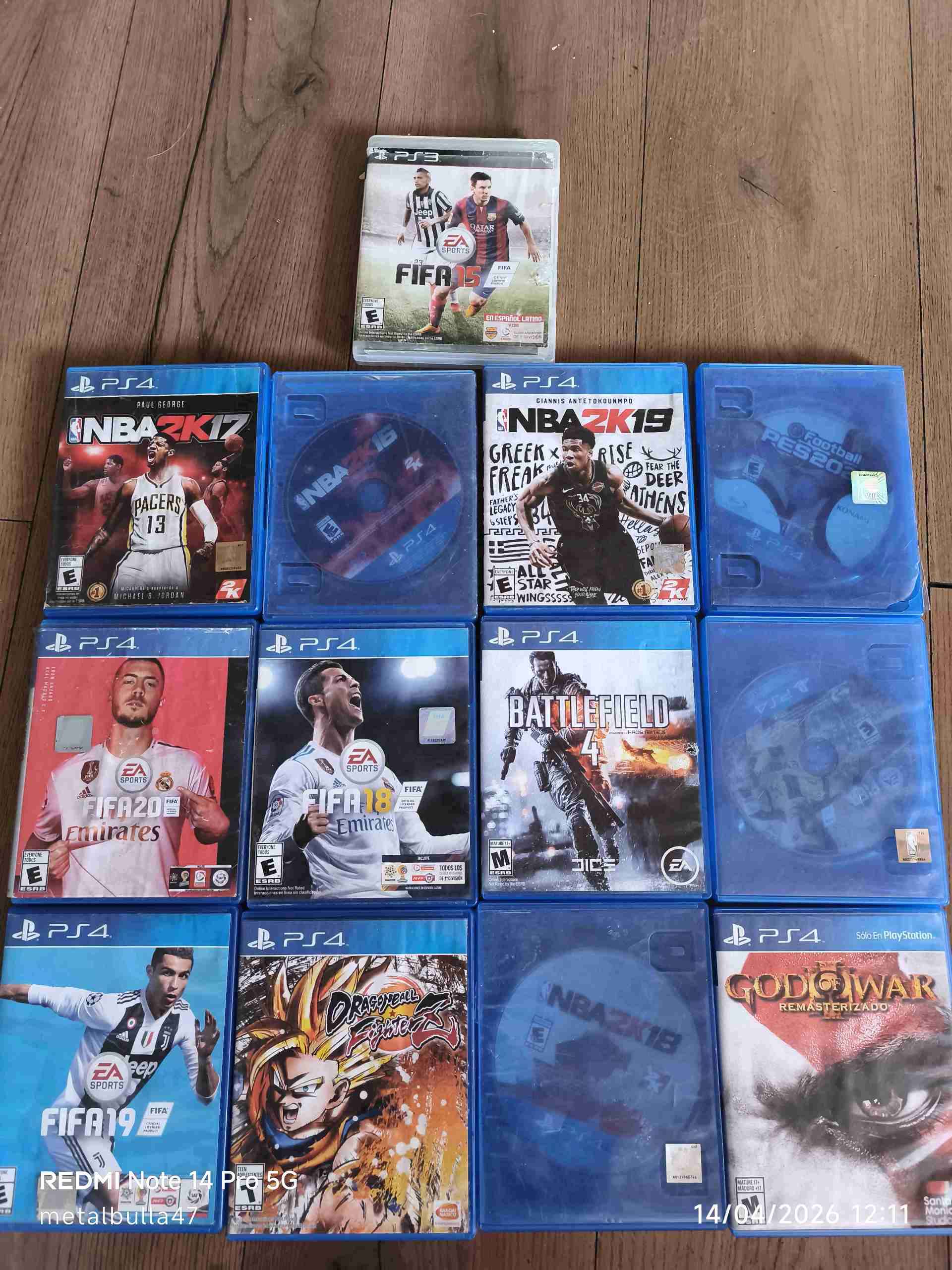Lote de juegos PS4 y PS3