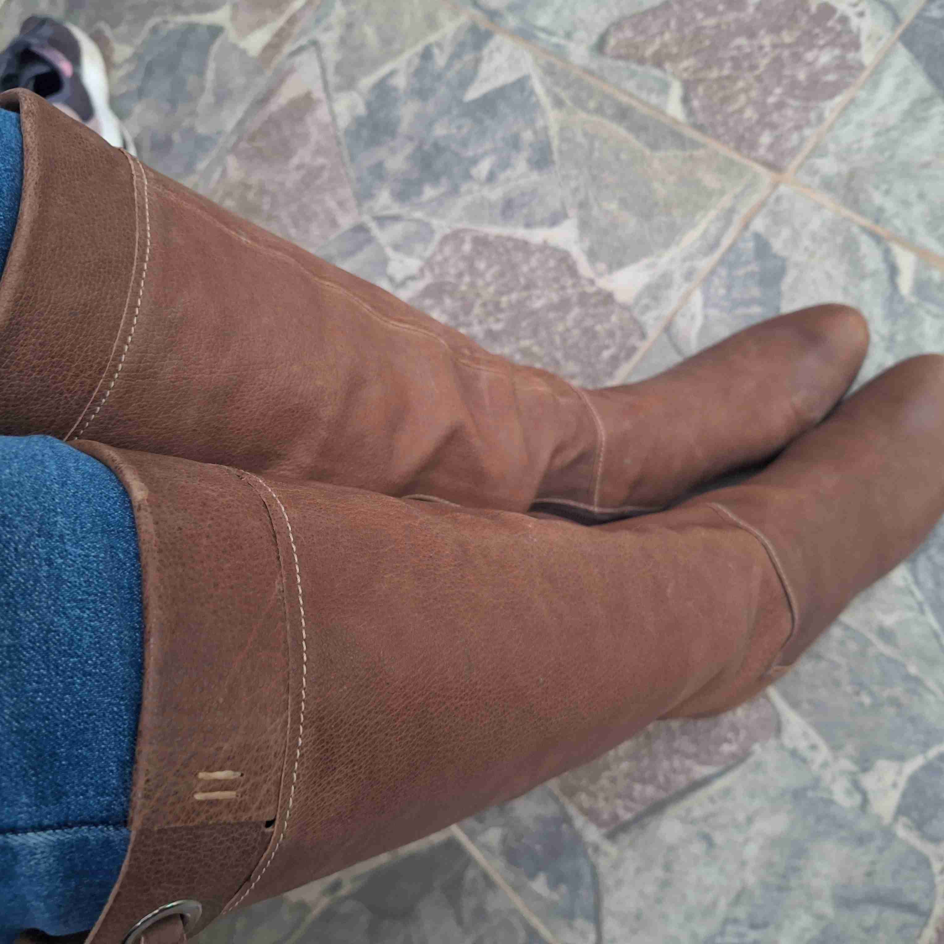 Botas altas de cuero marrón NRO 36 - miniatura 2