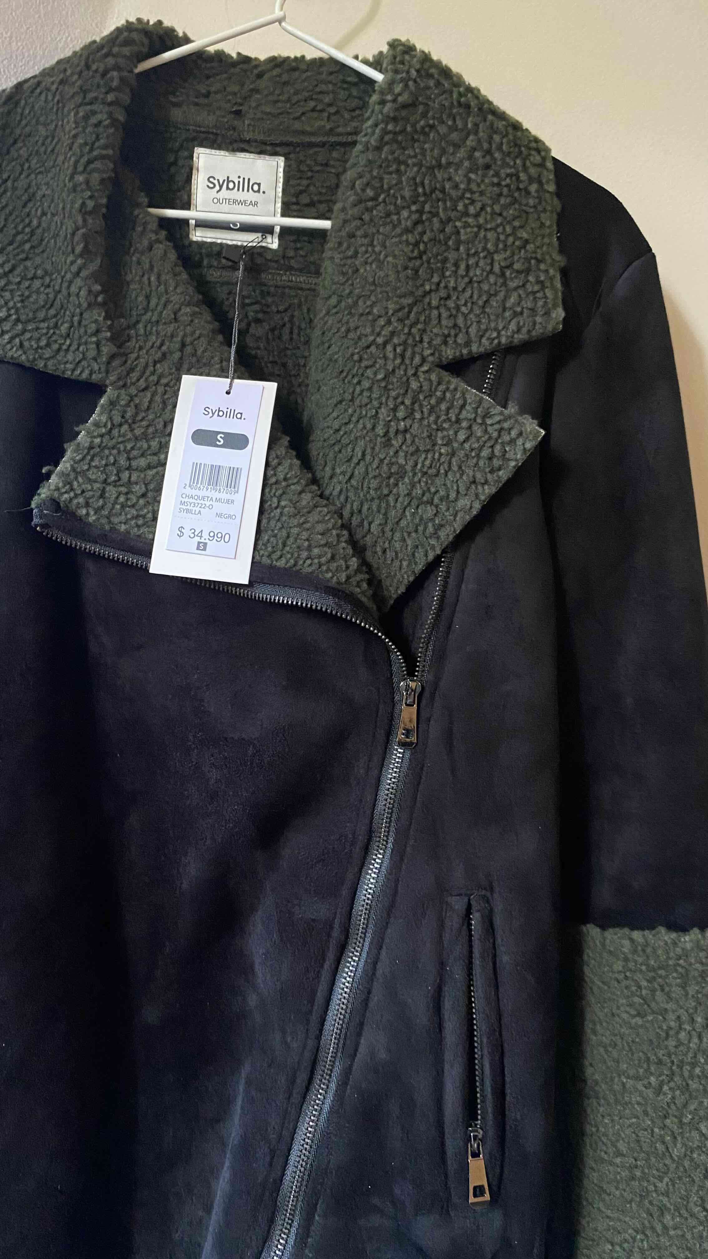 Chaqueta negra Sybilla con chiporro - miniatura 2