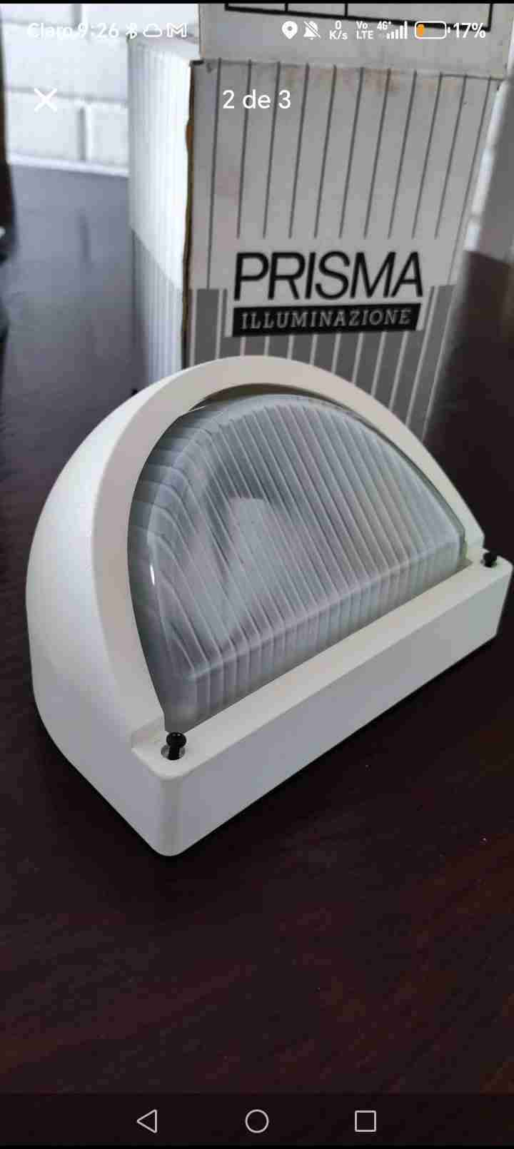 Lámpara de pared Prisma blanca - miniatura 2