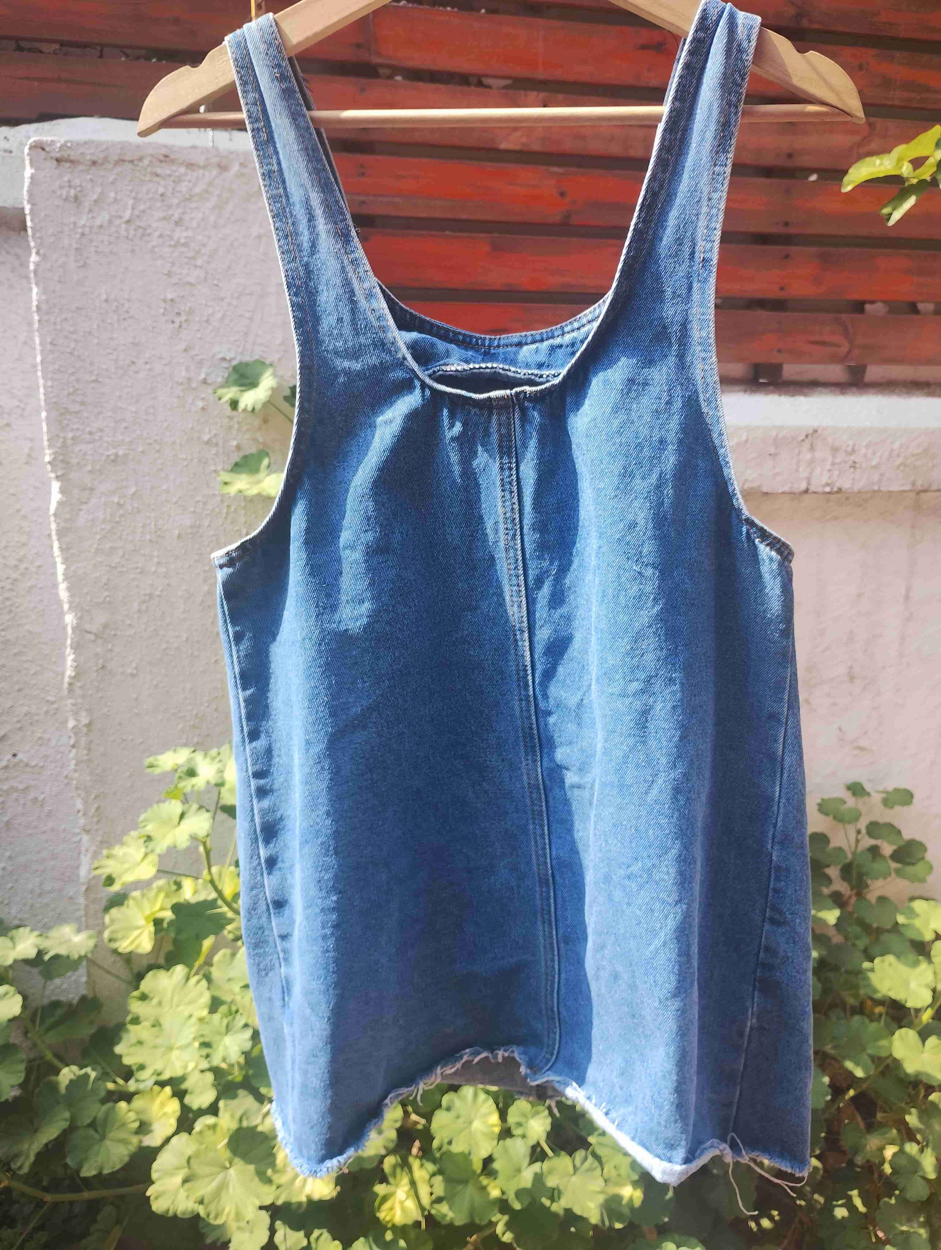 Jardinera de mezclilla azul - miniatura 2