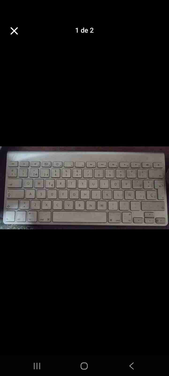 Teclado inalámbrico blanco a1314