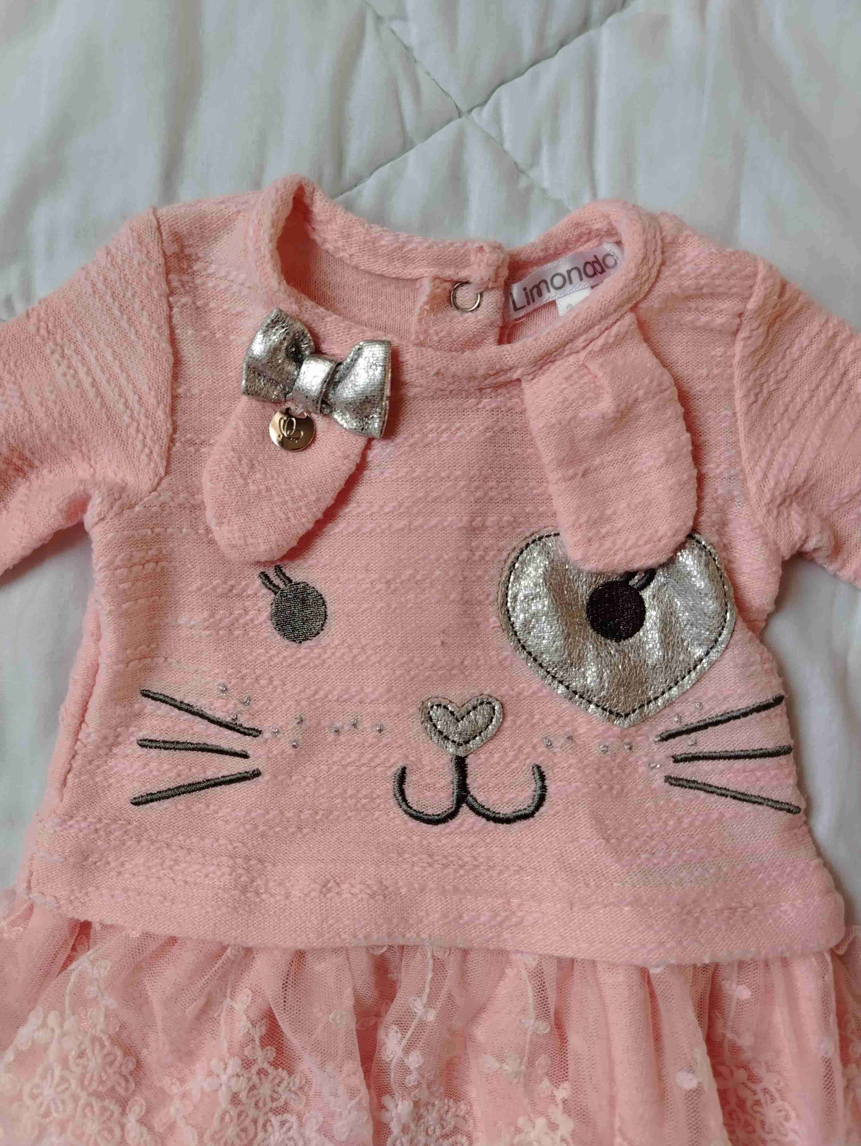 Vestido rosa talla 3 meses - miniatura 2