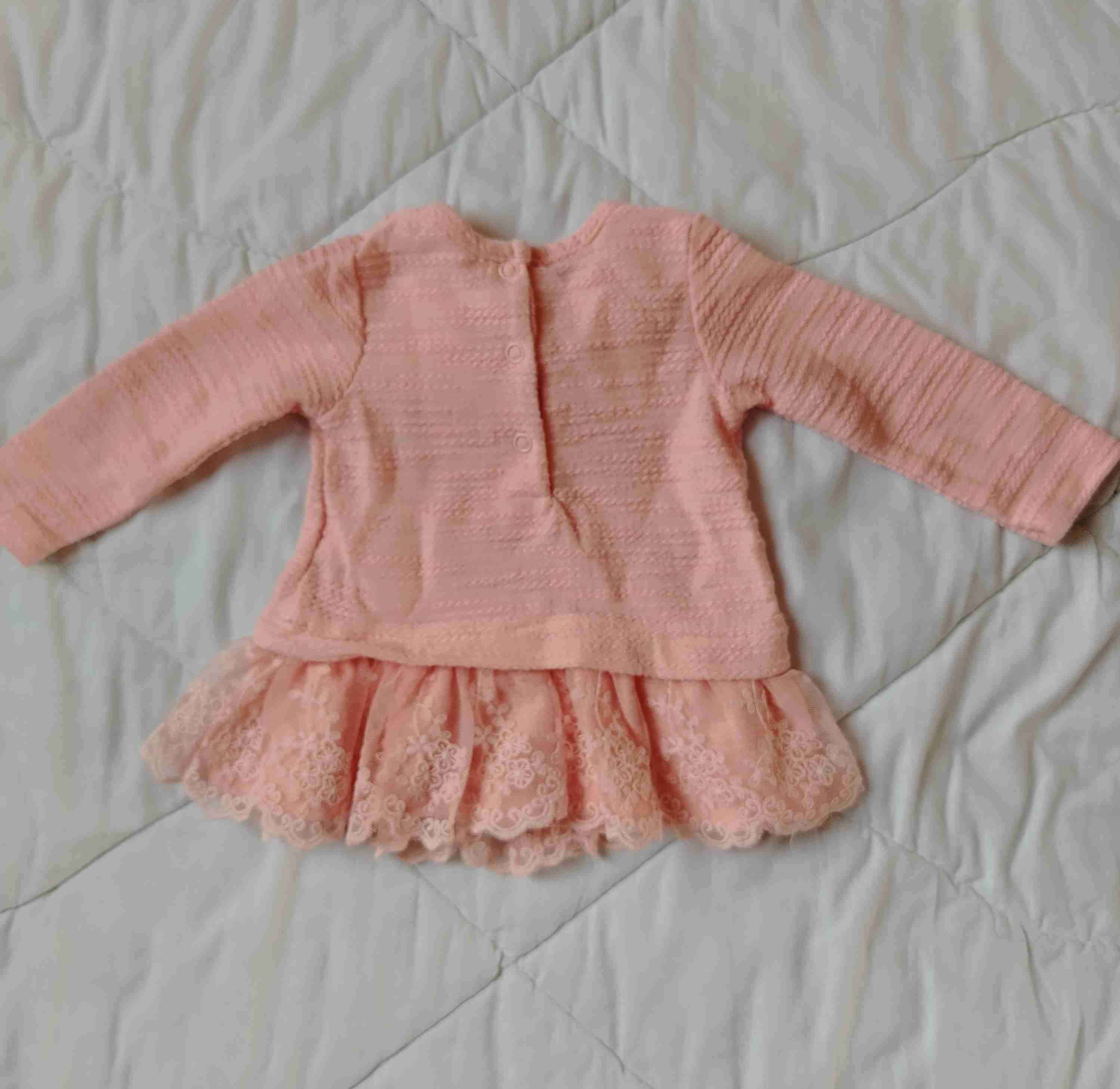Vestido rosa talla 3 meses - miniatura 6