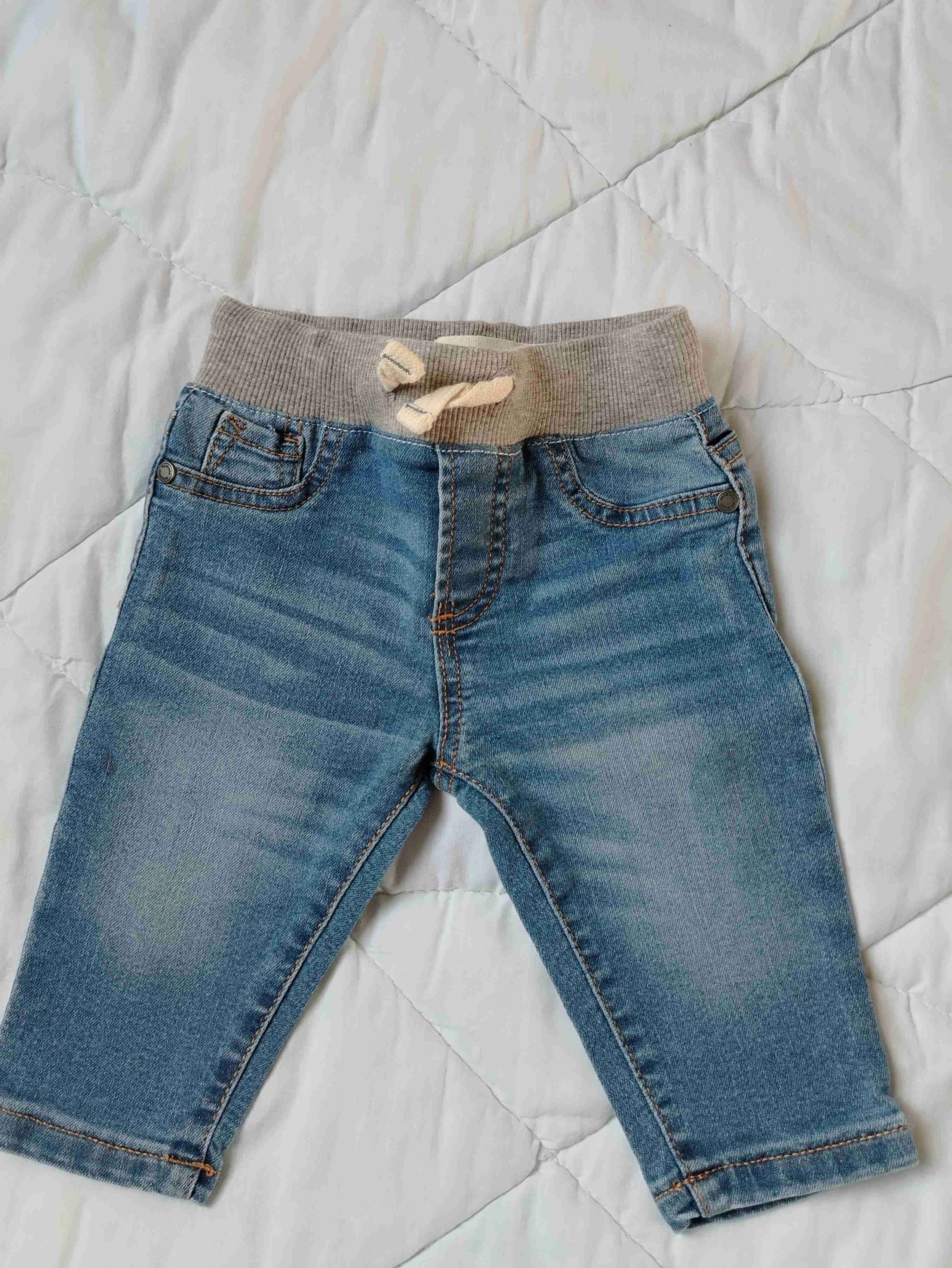 Jeans de bebé con cintura elástica - miniatura 1