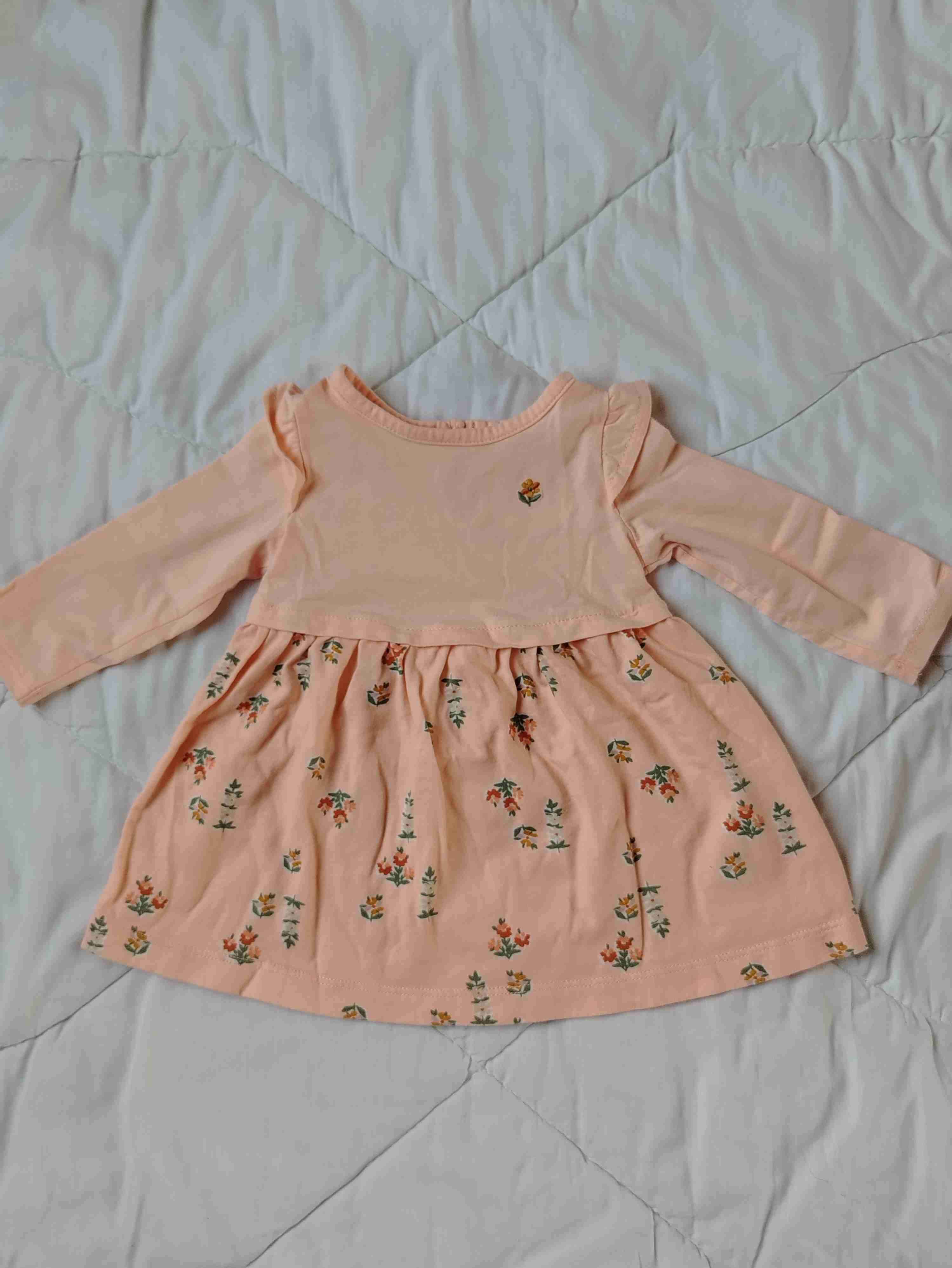 Vestido bebé color salmón - miniatura 1