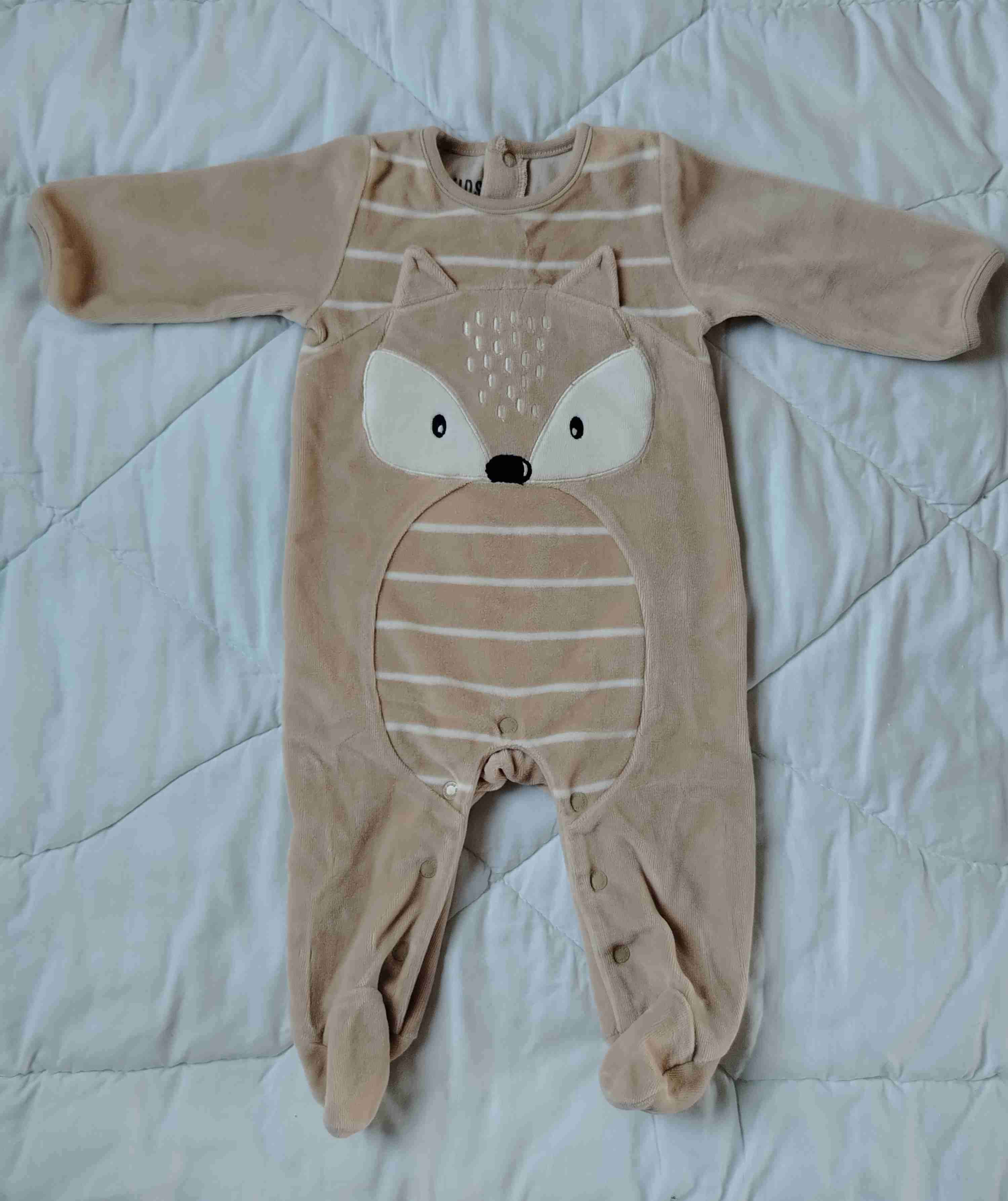 Pijama bebé con diseño de zorro - miniatura 1