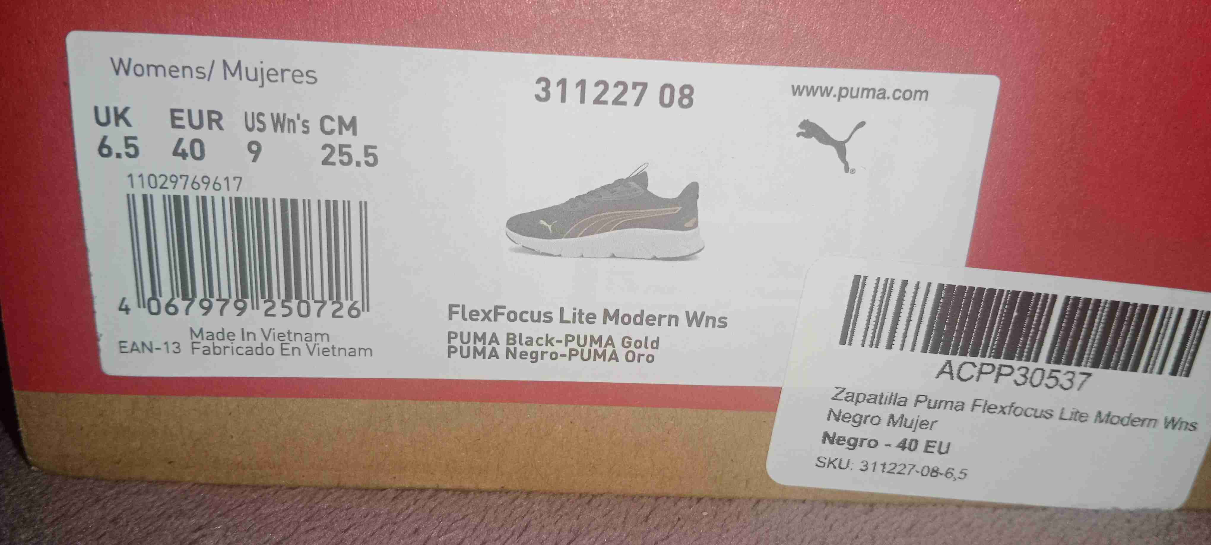 Zapatillas Puma FlexFocus negras mujer - miniatura 1