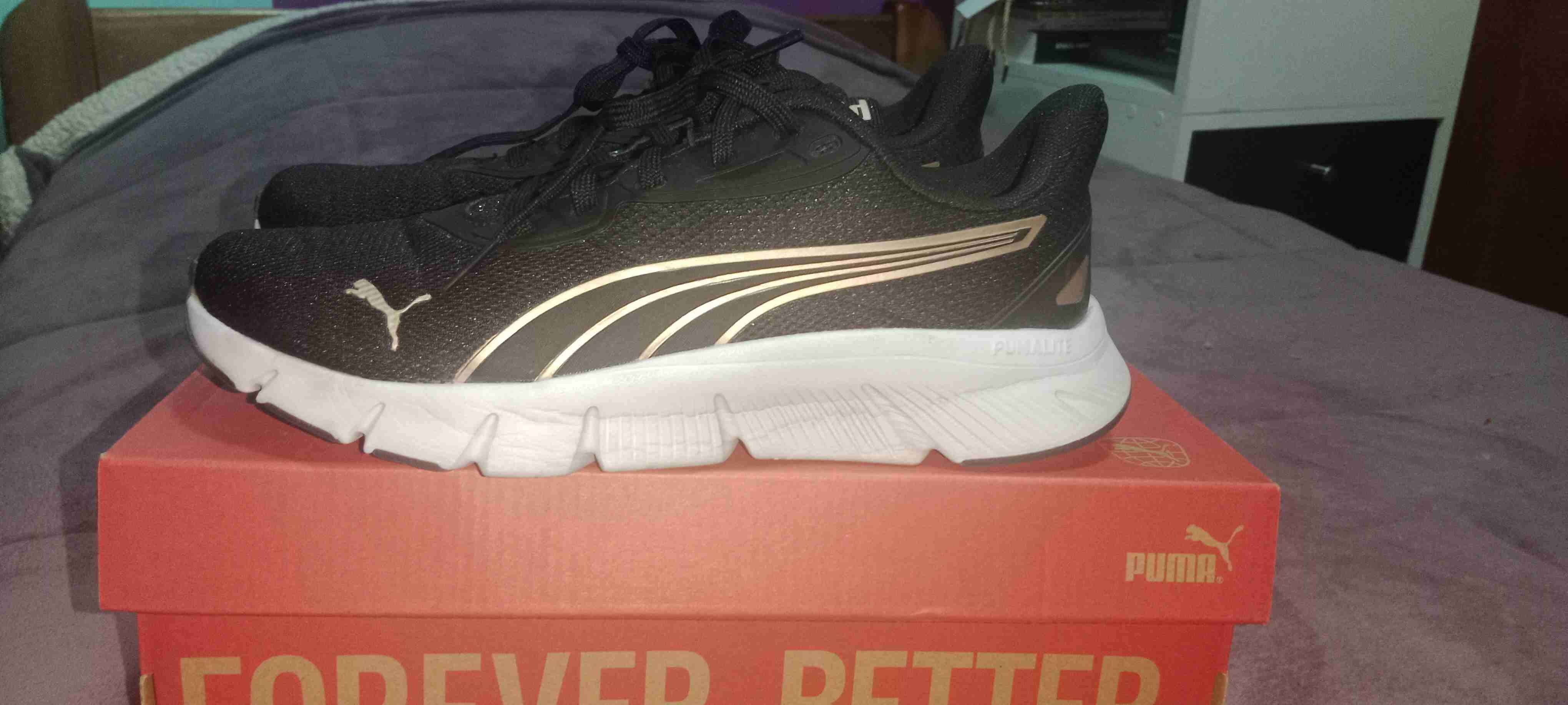 Zapatillas Puma FlexFocus negras mujer - miniatura 2