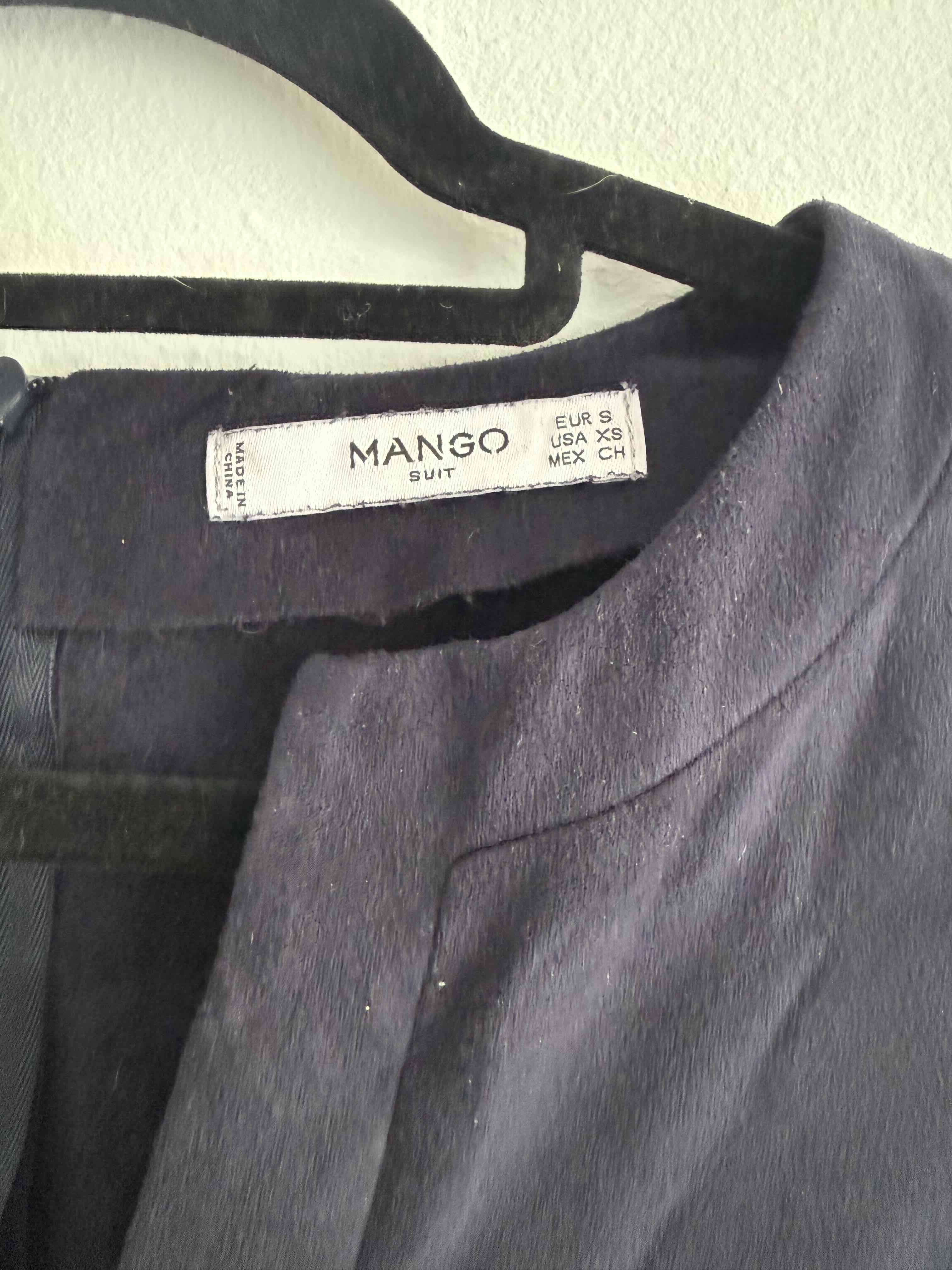 Vestido azul marino con volantes - miniatura 3