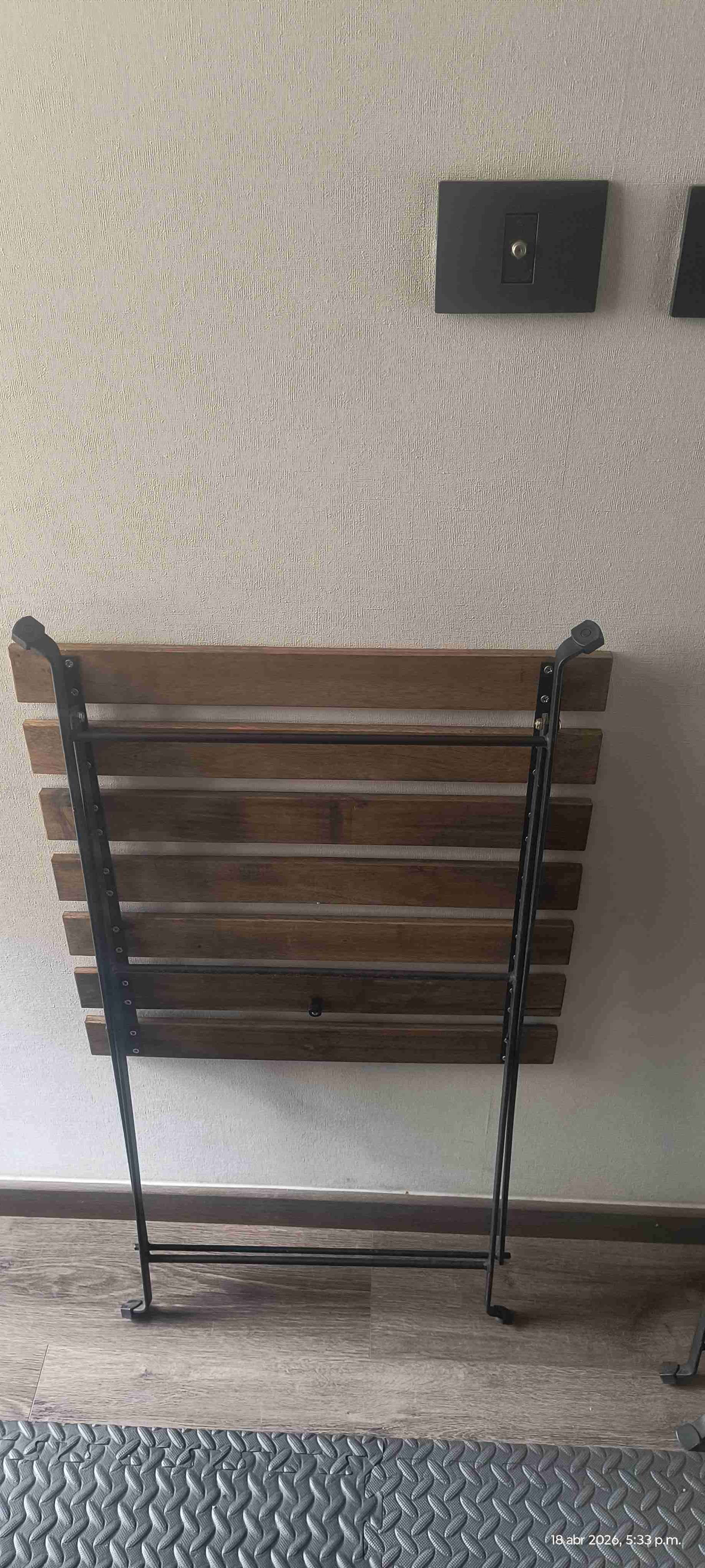 Juego de Terraza Metal Con Madera - miniatura 4