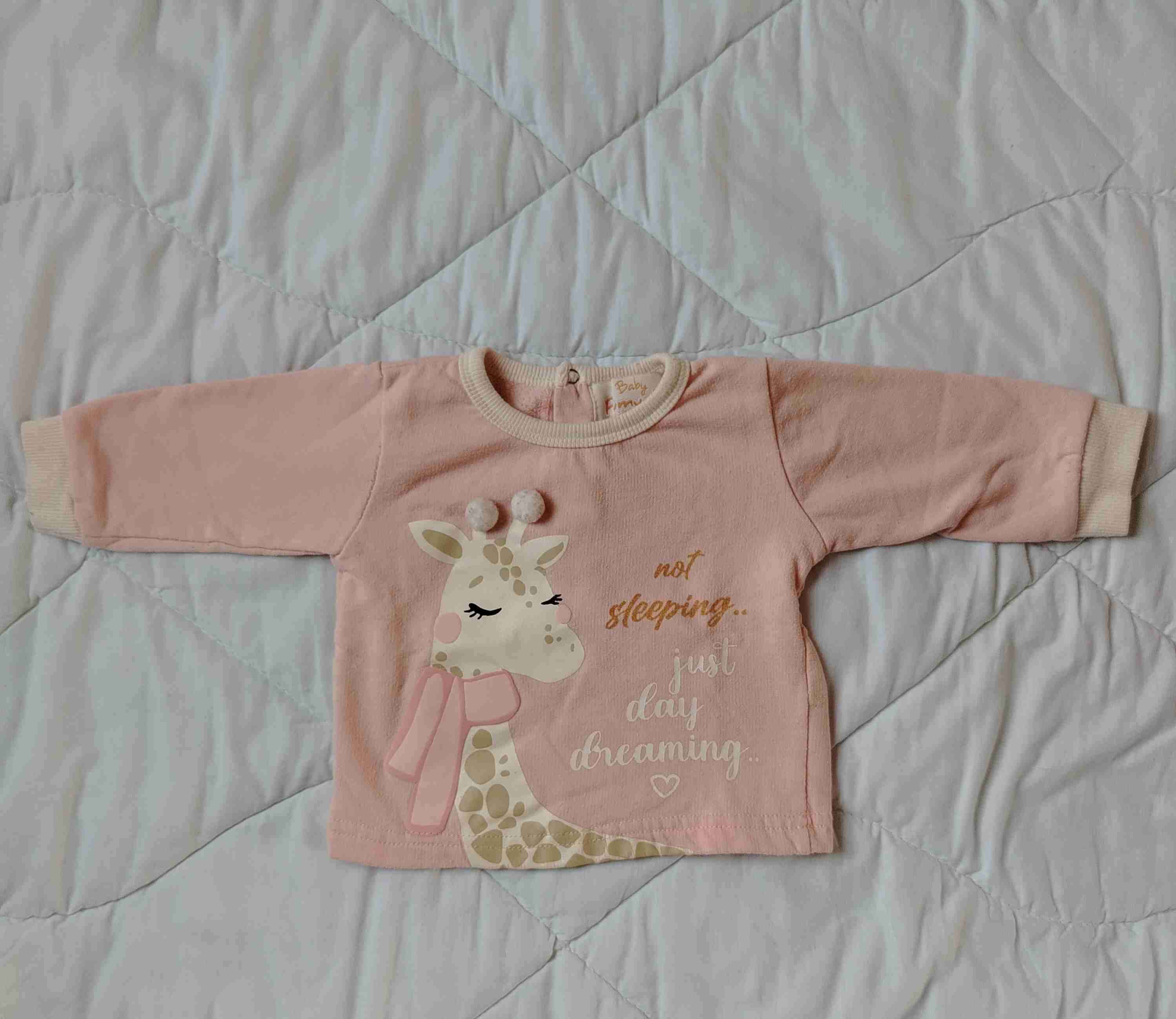 Polerón bebé jirafa rosado - miniatura 1