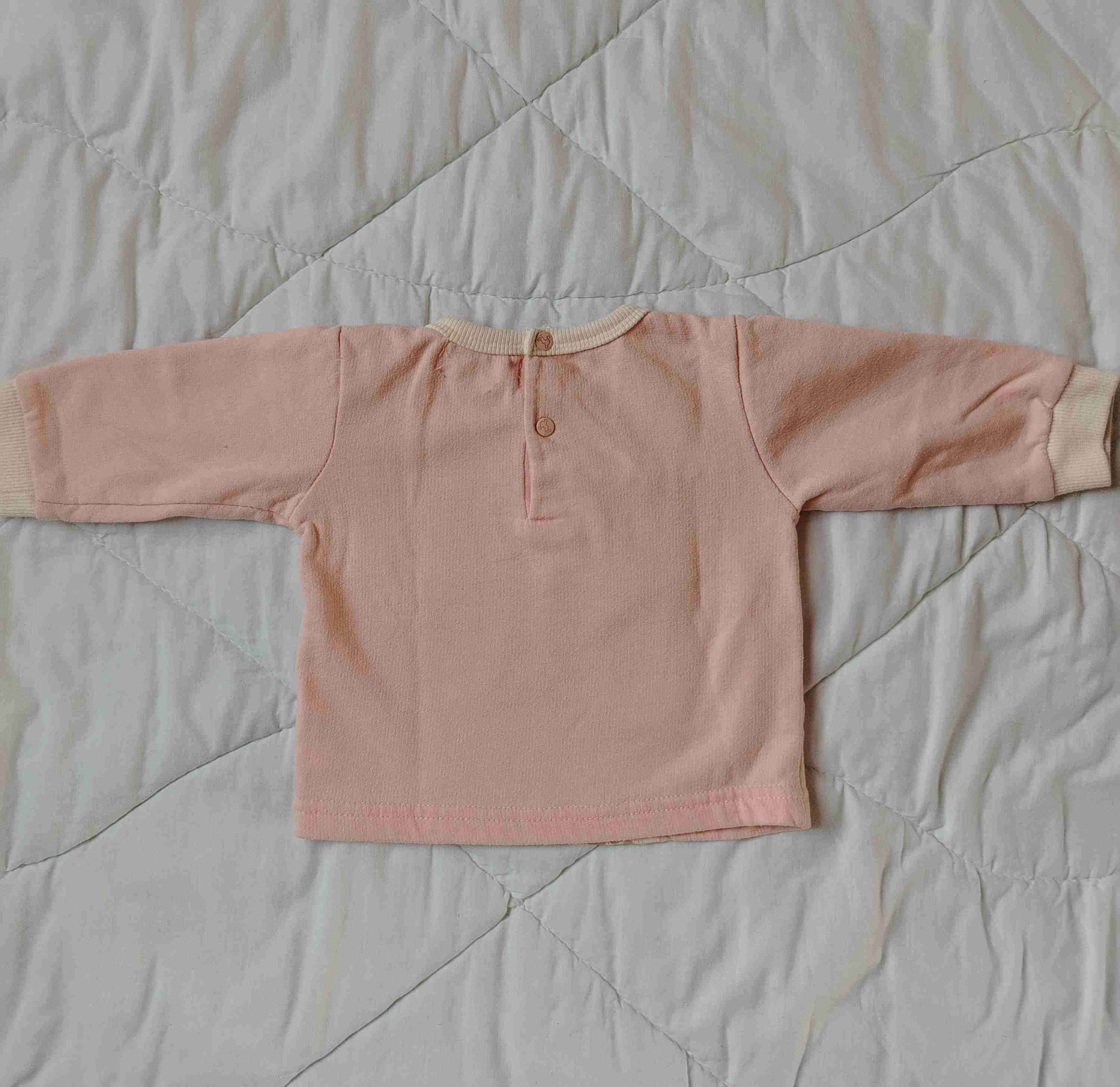 Polerón bebé jirafa rosado - miniatura 4