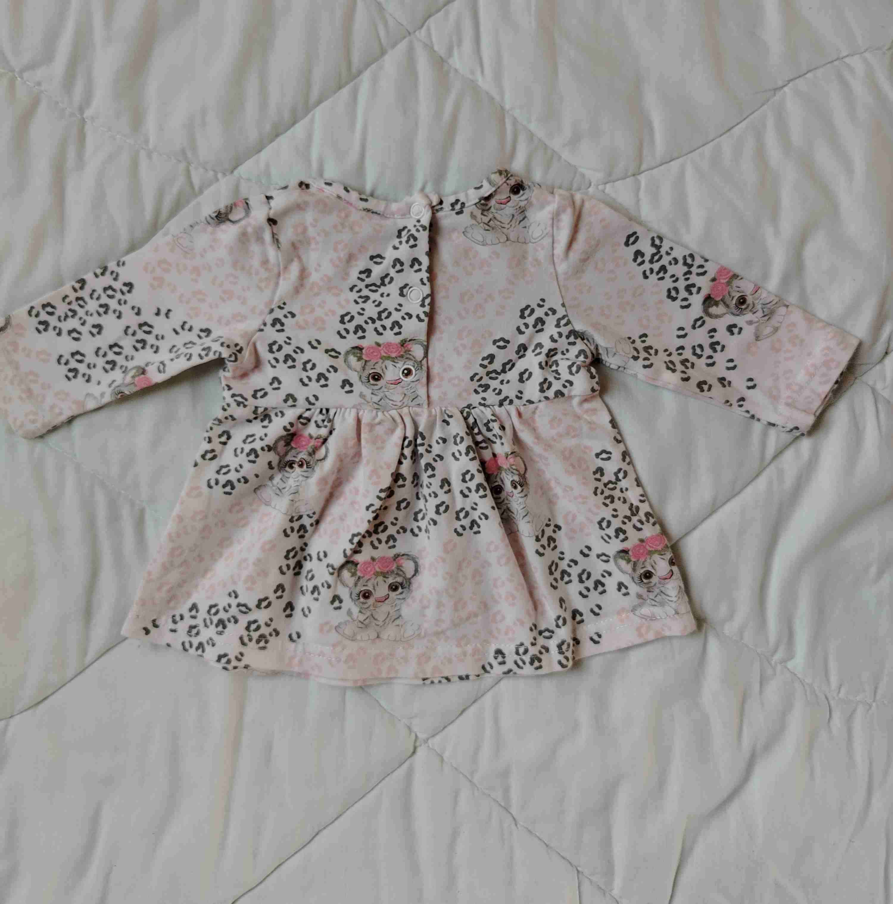 Vestido bebé estampado animal print - miniatura 4